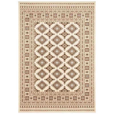 Teppich Orientalischer Kurzflor Teppich Sao Buchara Ivory Beige, NOURISTAN, rechteckig, Höhe: 9 mm