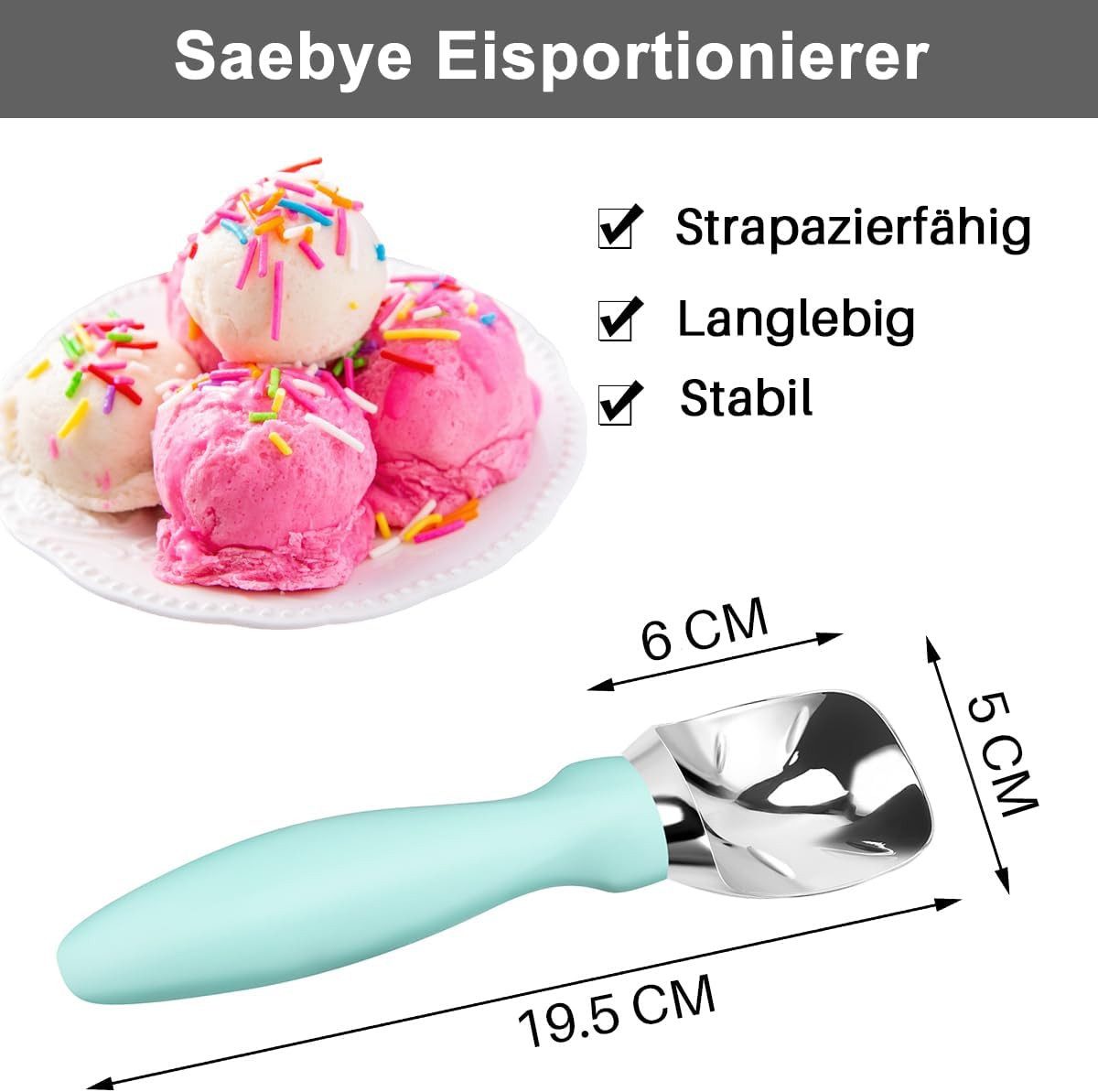 FELIXLEO Eisportionierer Eisportionierer, Eislöffel