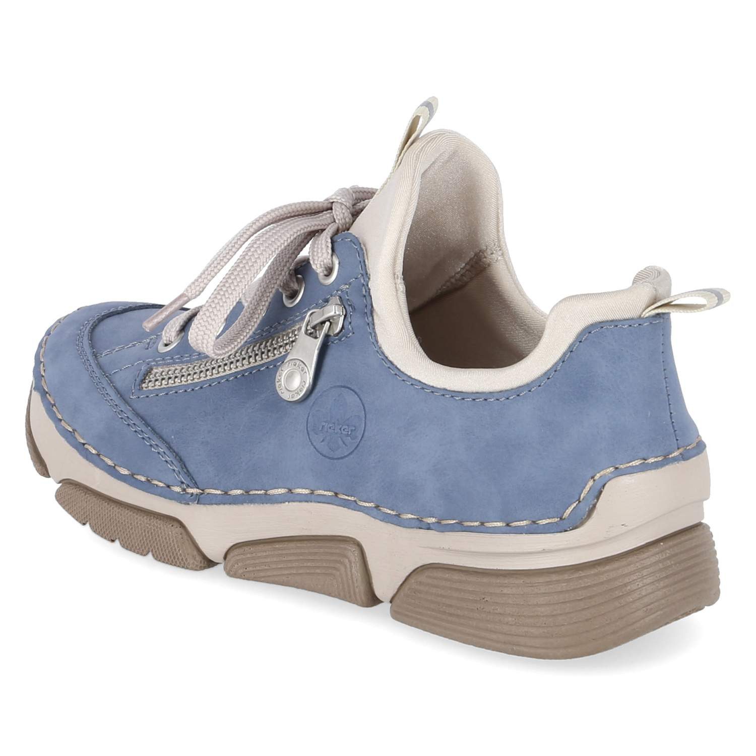 Rieker Rieker Slip On Sneaker 45973-14 Damen Textil & Synthetik blue Schnürschuh – Bild 3 von 5