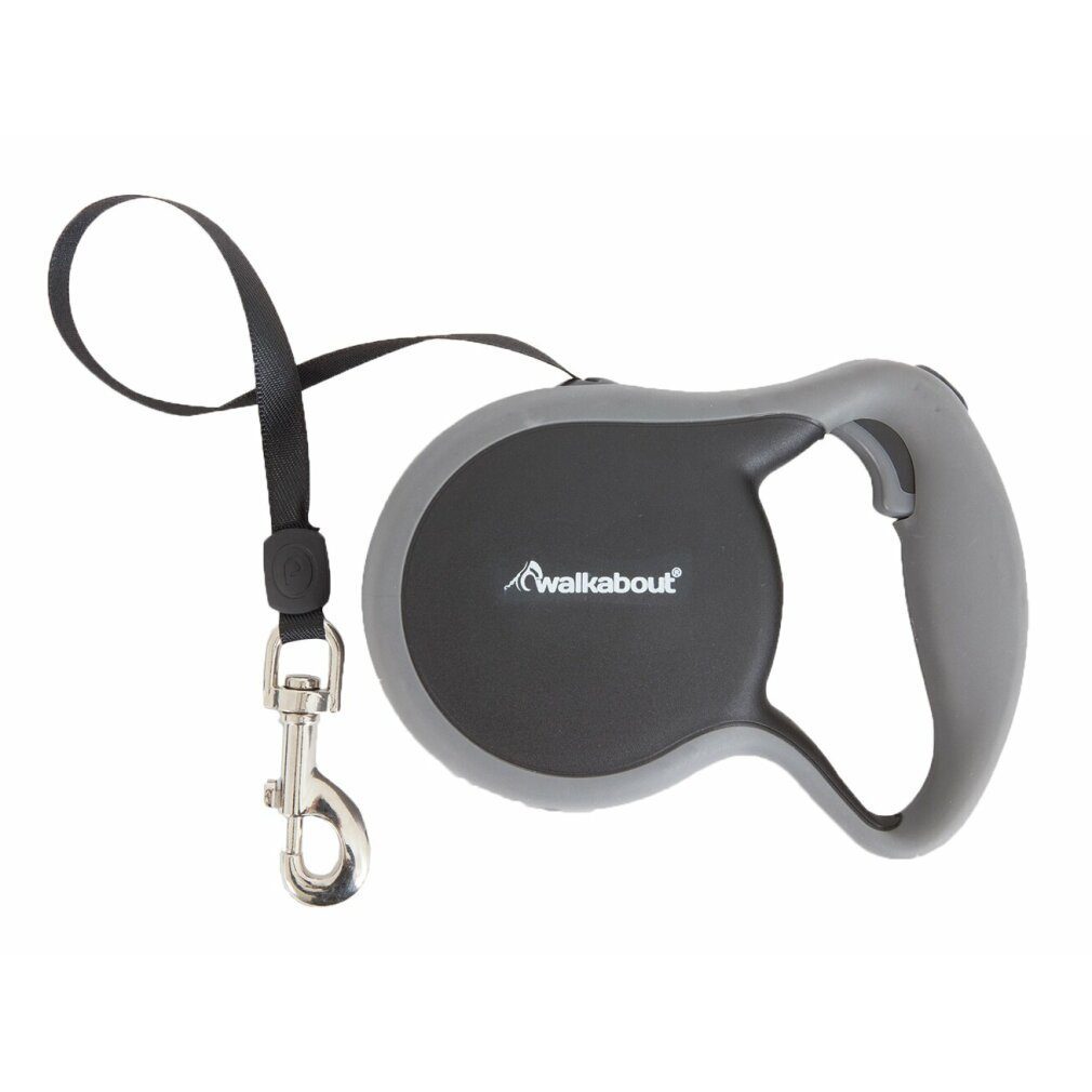 petmate Hundeleine Walkabout 3 Tape S Schwarz, (Packung)