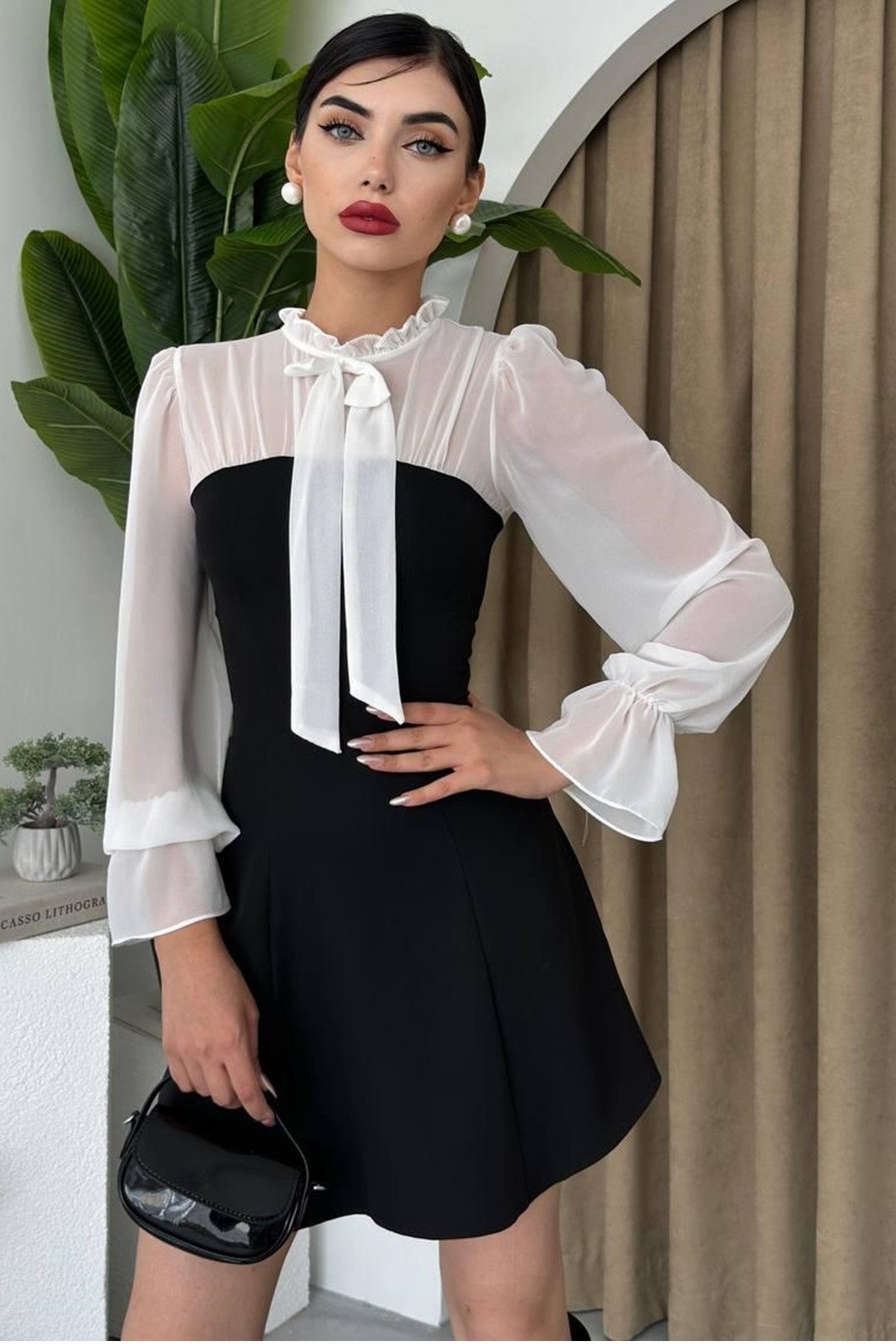 WOMAN VISION Minikleid Damen Schwarzes Tüll günstig online kaufen
