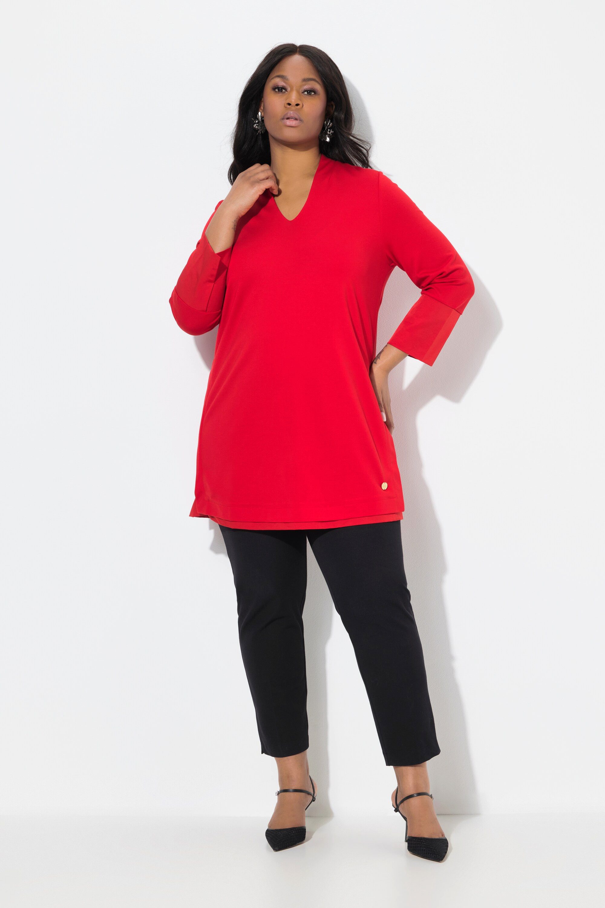 Ulla Popken Longsleeve Longshirt Punto di günstig online kaufen