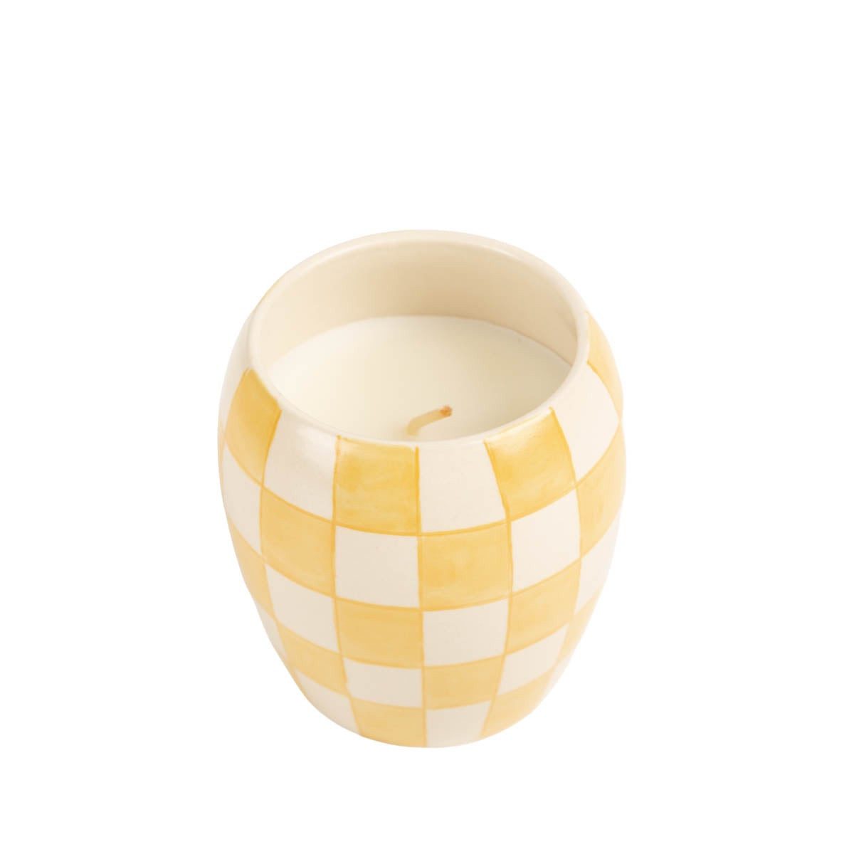 Paddy Wax Duftkerze Paddywax Checkmate Duftkerze Orchre Sojawachs, Keramik, 75 Std (1-tlg)