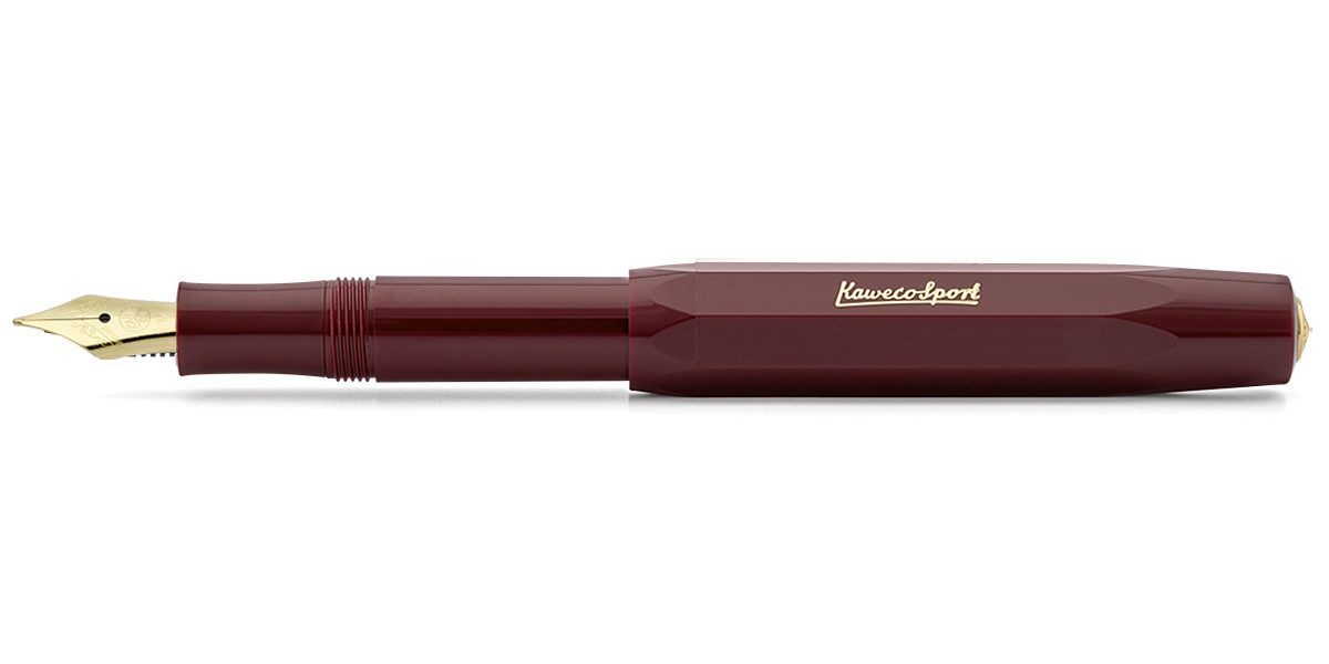 Kaweco Фонтани Kaweco CLASSIC Sport Füllhalter Bordeaux, Medium vergoldet