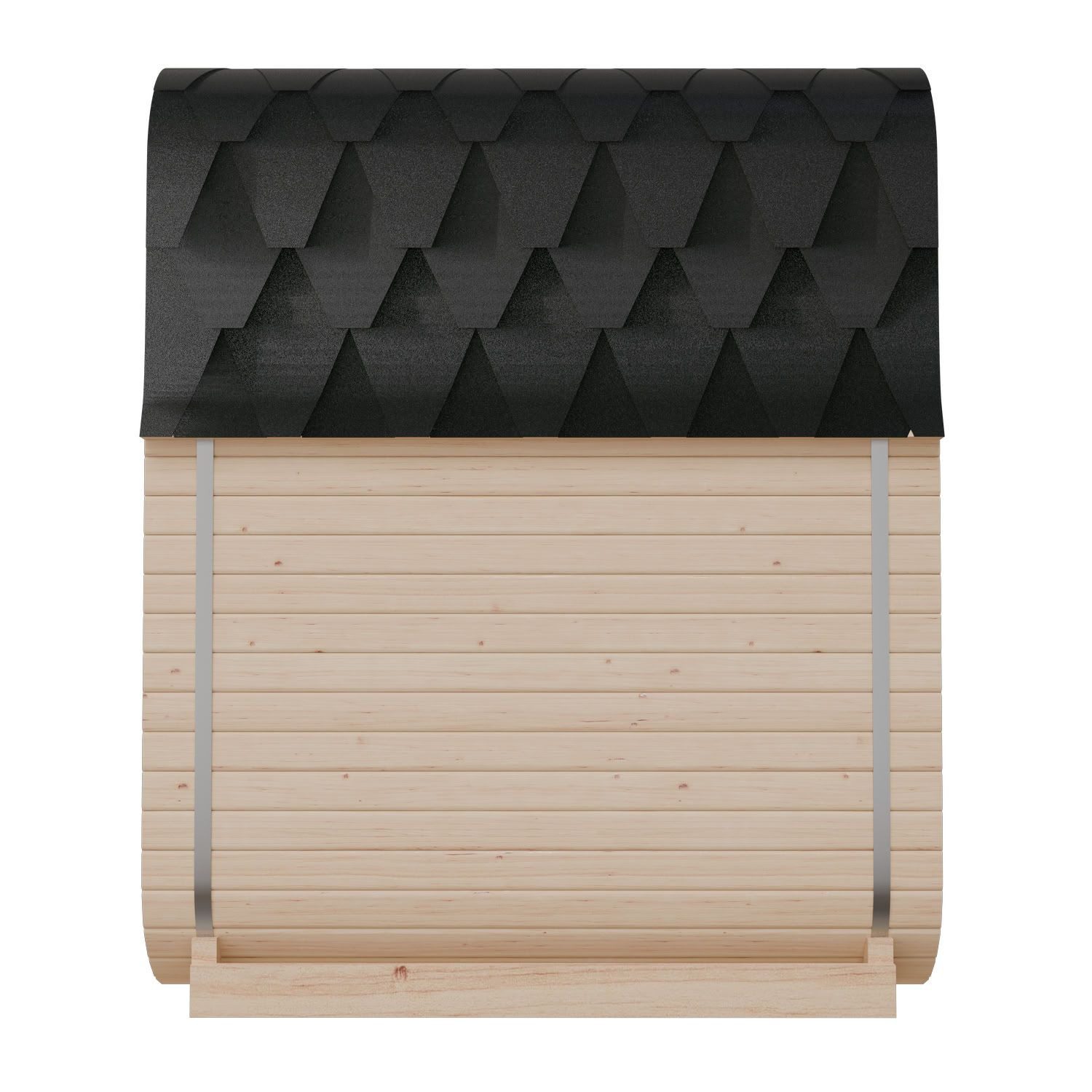 Artsauna Fasssauna Fjora, 38 mm, Fichte, 9 kW Ofen bis 100 °C, Glasfront, bis 6 Personen, Zubehör-Set
