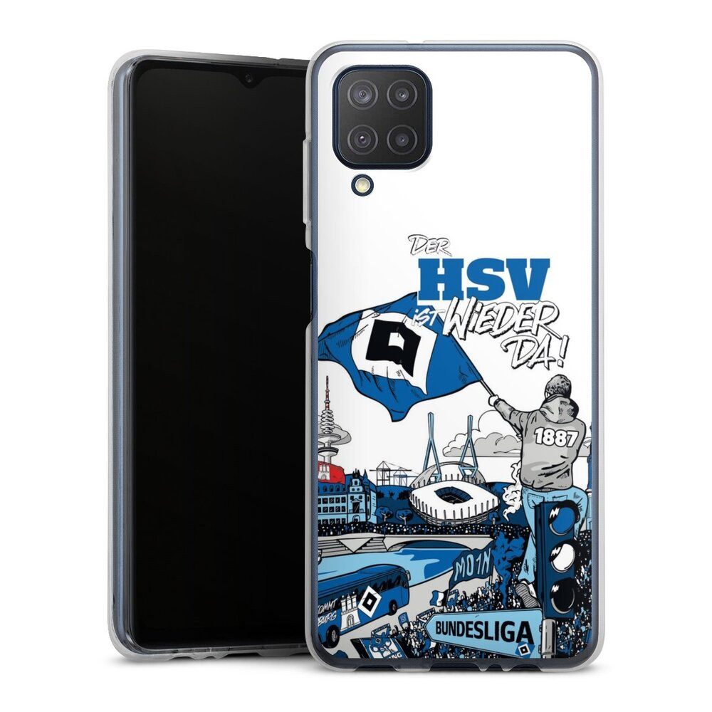 DeinDesign Handyhülle Hamburger SV Offizielles Lizenzprodukt Aufstieg, Samsung Galaxy M12 Silikon Hülle Bumper Case Handy Schutzhülle