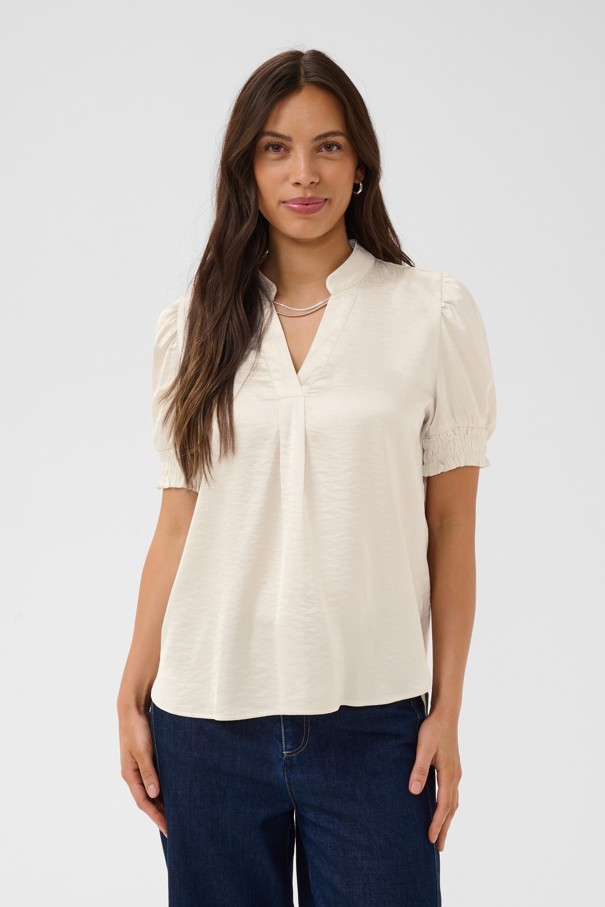 Saint Tropez Kurzarmbluse Bluse kurzarm PananSZ