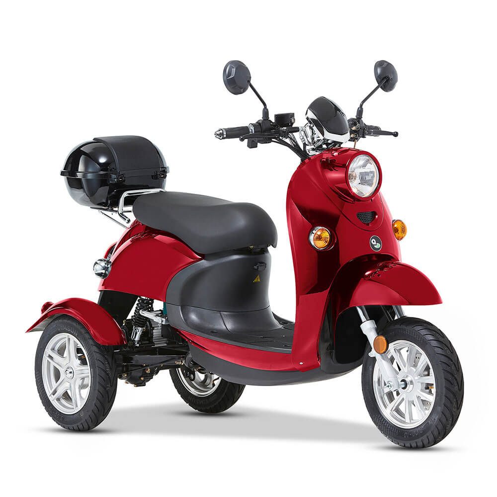 ENEWAY Elektromobil E-Mobil Modena II 60V 24AH Lithium-Akku, 25,00 km/h, (Set), inklusive TopCase