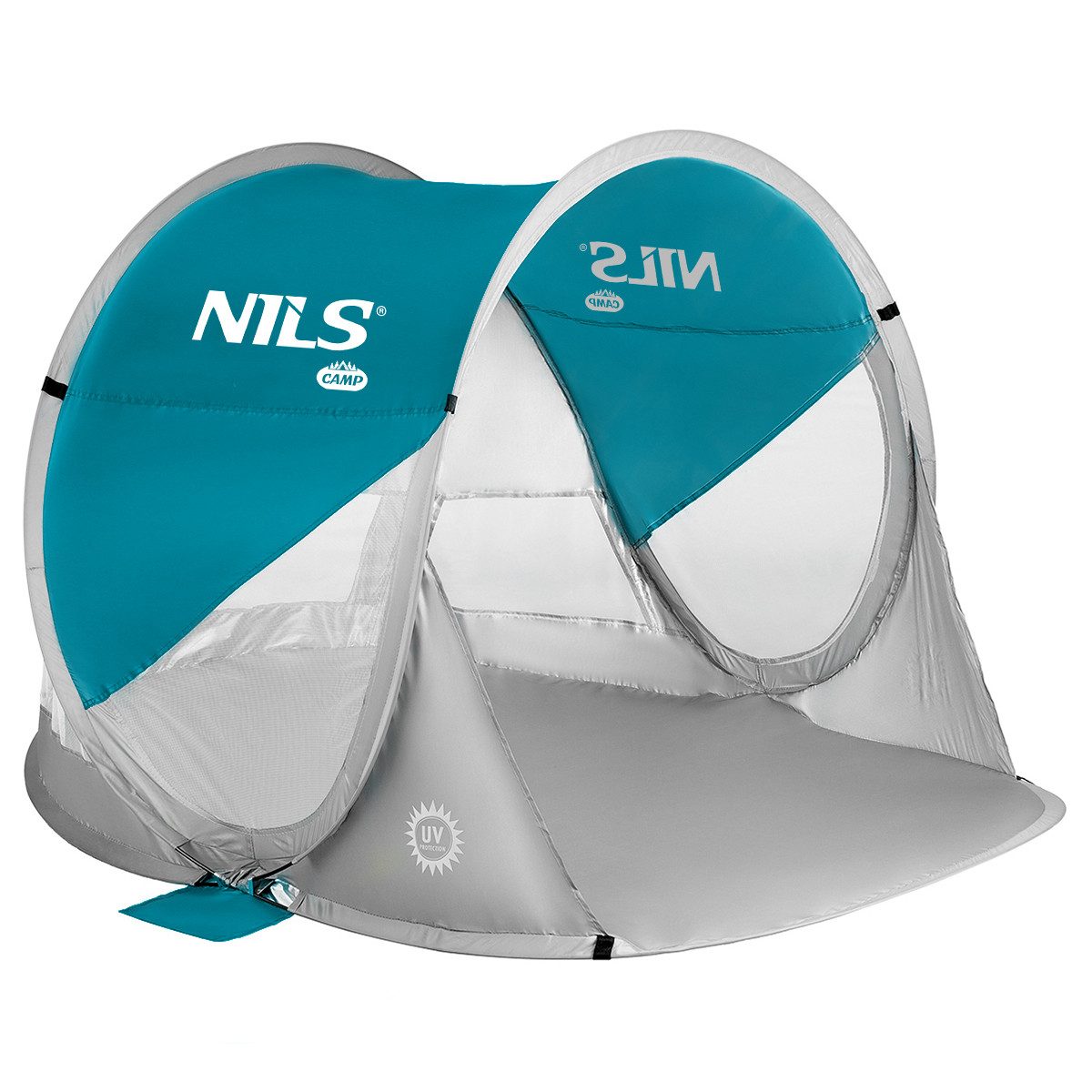 NILS CAMP Strandmuschel NC3142 Strandmuschel mit UV Schutz für Strand Urlaub