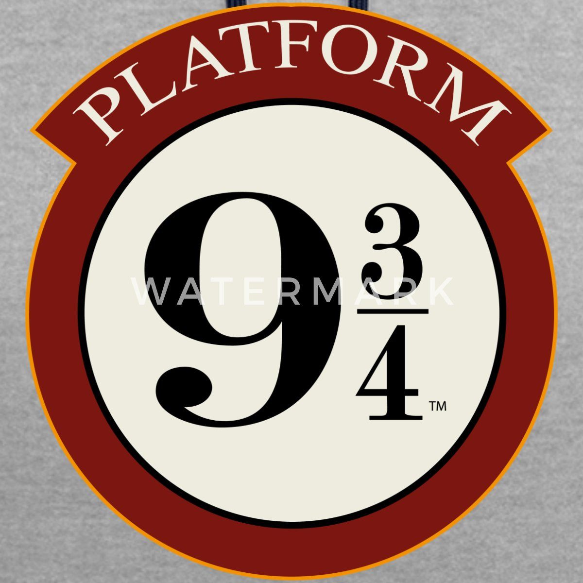 Spreadshirt Hoodie Harry Potter Platform 9 3/4 Unisex Kontrast Hoodie (1-tlg)