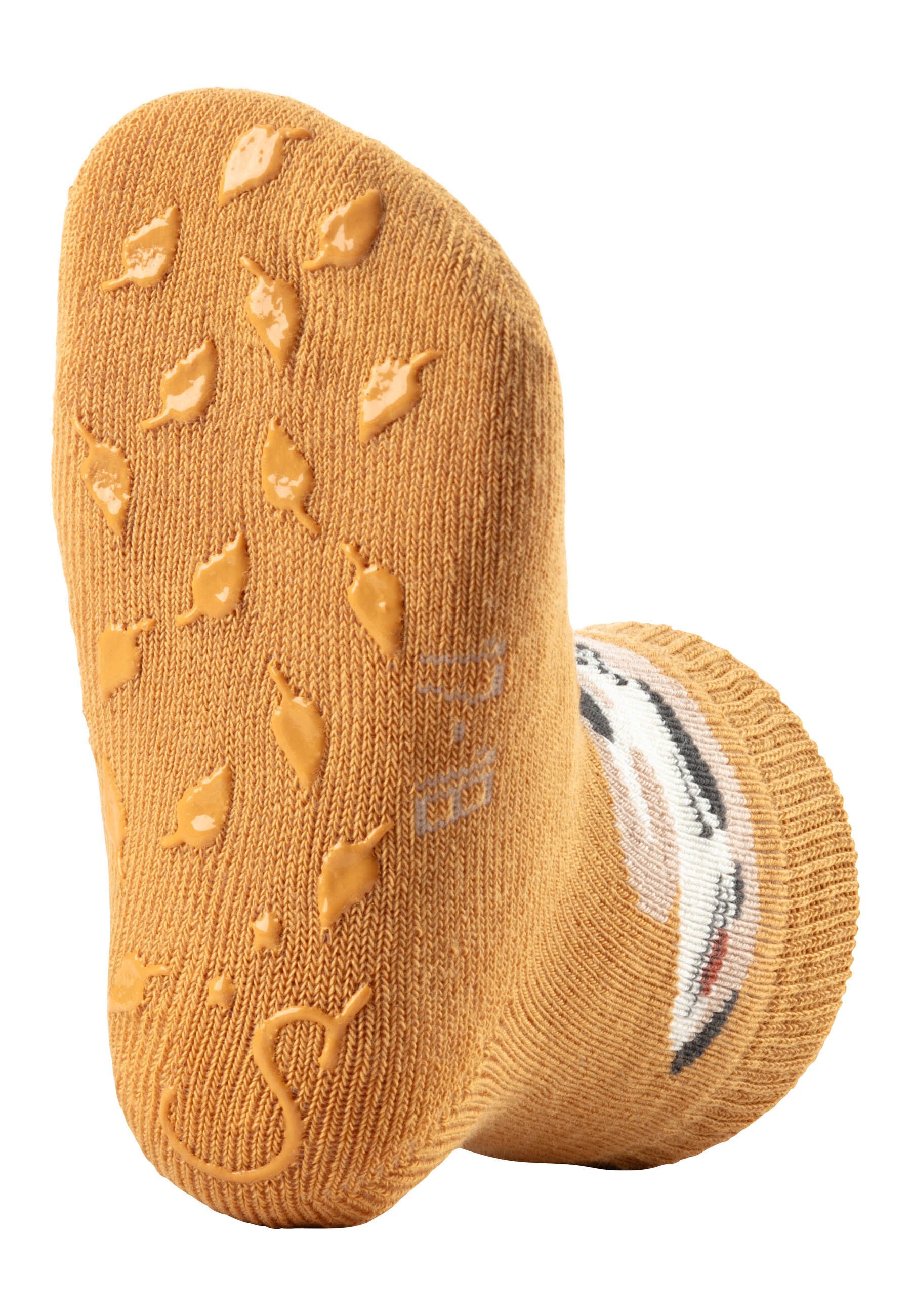 Sterntaler® Basicsocken Sterntaler® ABS Krabbelsocken 2er-Pack Biber (2-Paar, 2er-Pack)