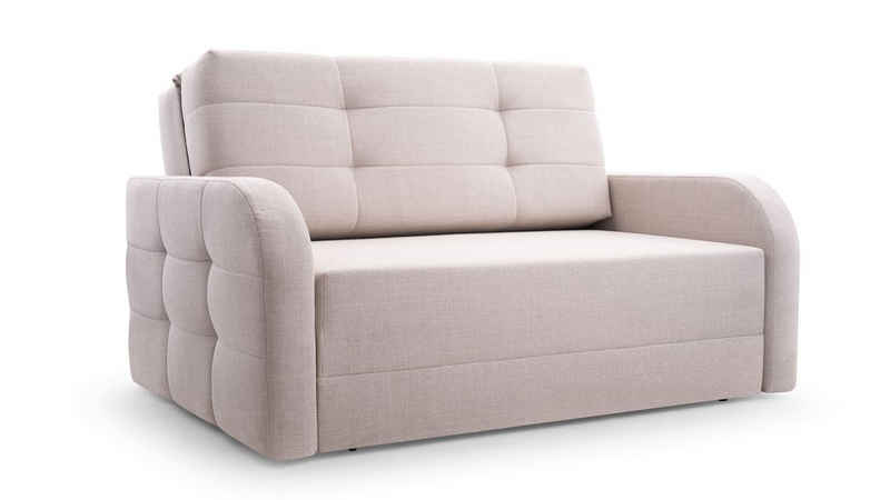 MOEBLO Kindersofa PORTO 120, Schlafsessel Sofa Sessel Jugendsofa Schlafsofa 2-Sitzer Gästebett, mit Schlaffunktion und Bettkasten