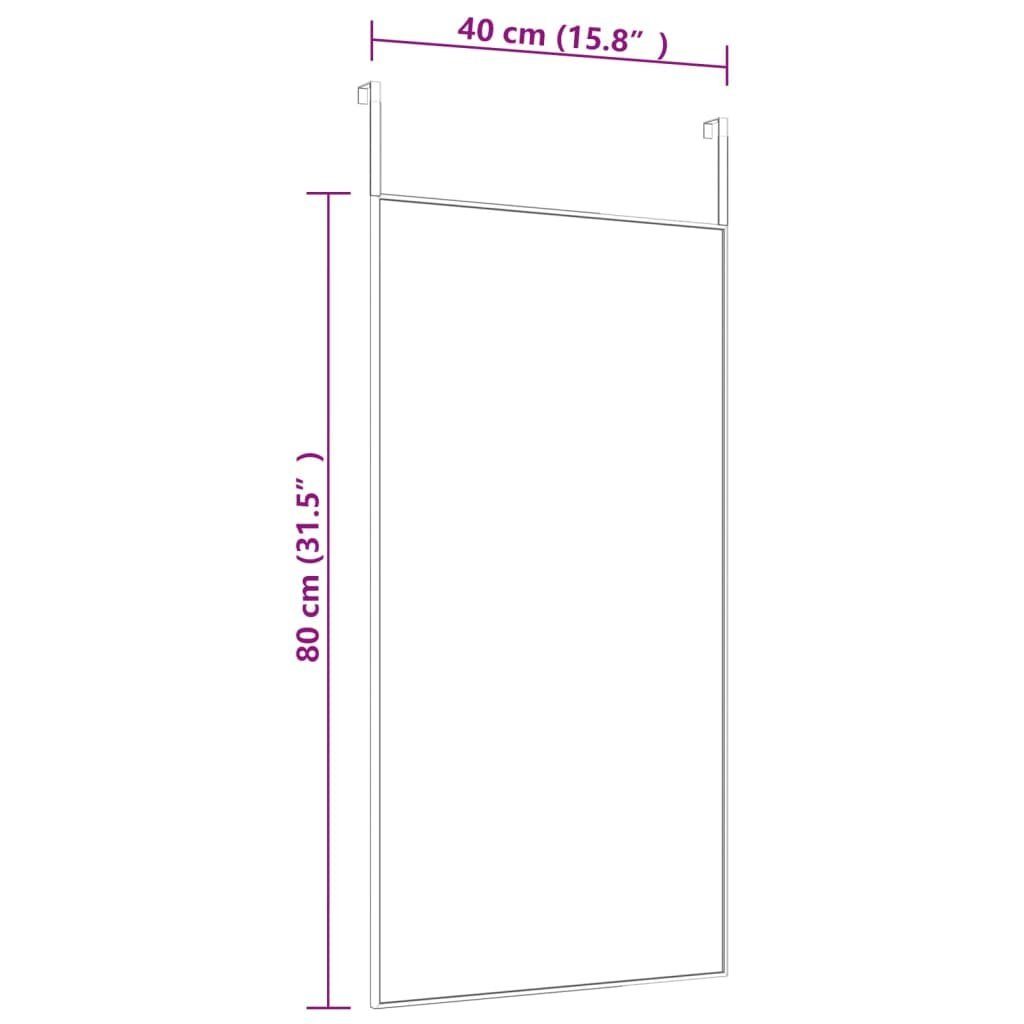 Golden cm Aluminium 40x80 und Wandspiegel Glas furnicato Türspiegel