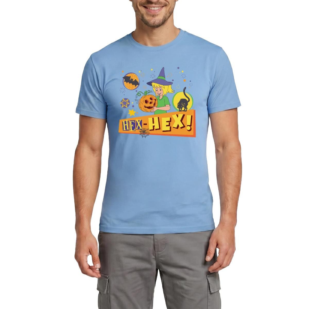 Spreadshirt T-Shirt Bibi Blocksberg Halloween Hex-Hex! Mit Bibi Männer T-Shirt (1-tlg)