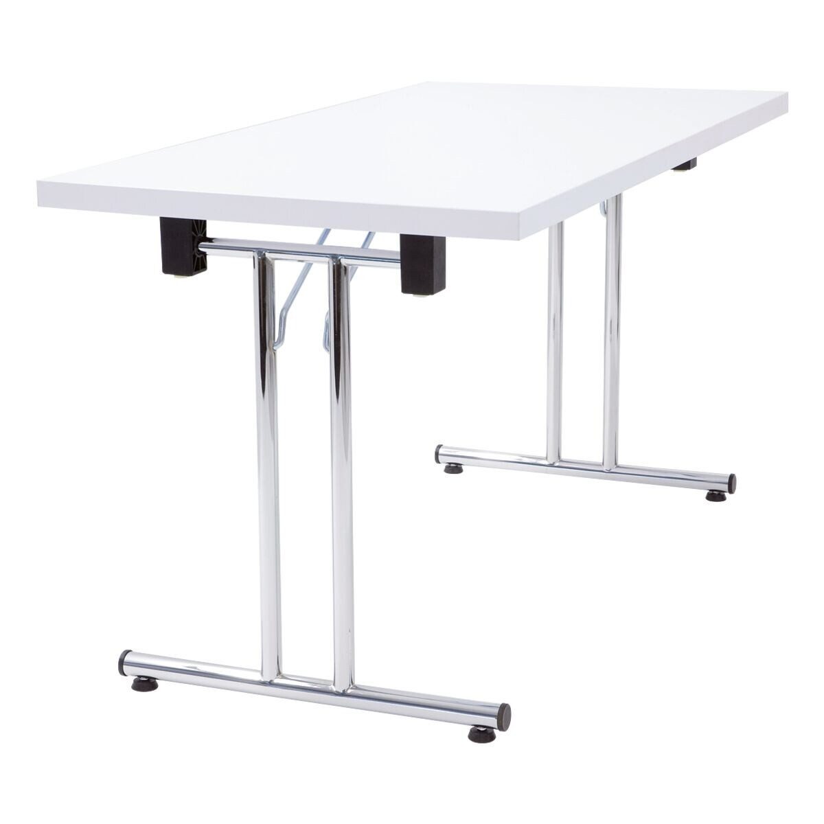 HAMMERBACHER Klapptisch KL16, Stapelklötze mit Gummiauflage, ABS-Kanten