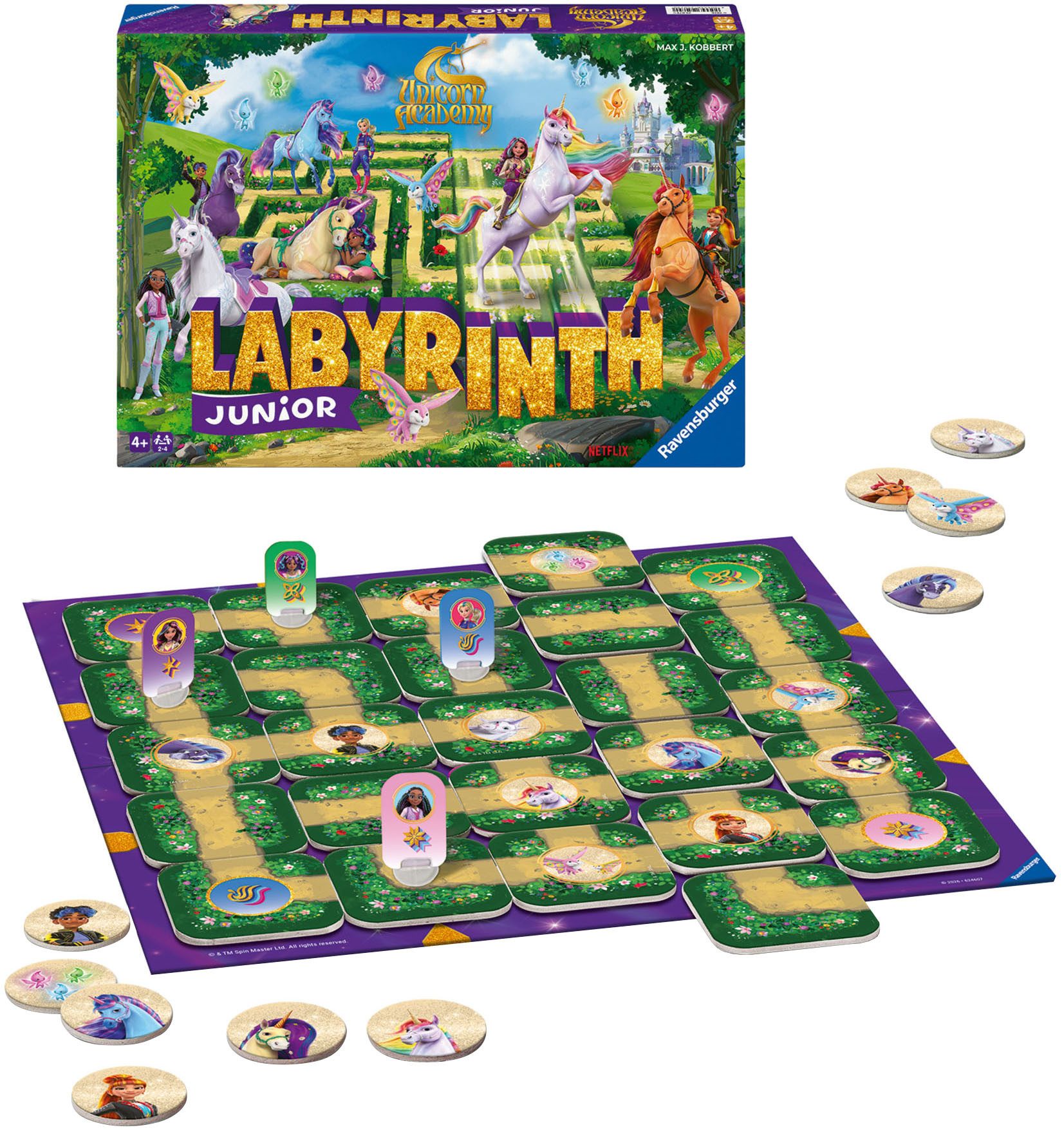 Ravensburger Spiel Unicorn Academy Junior Labyrinth, Kinderspiel, Made in Europe