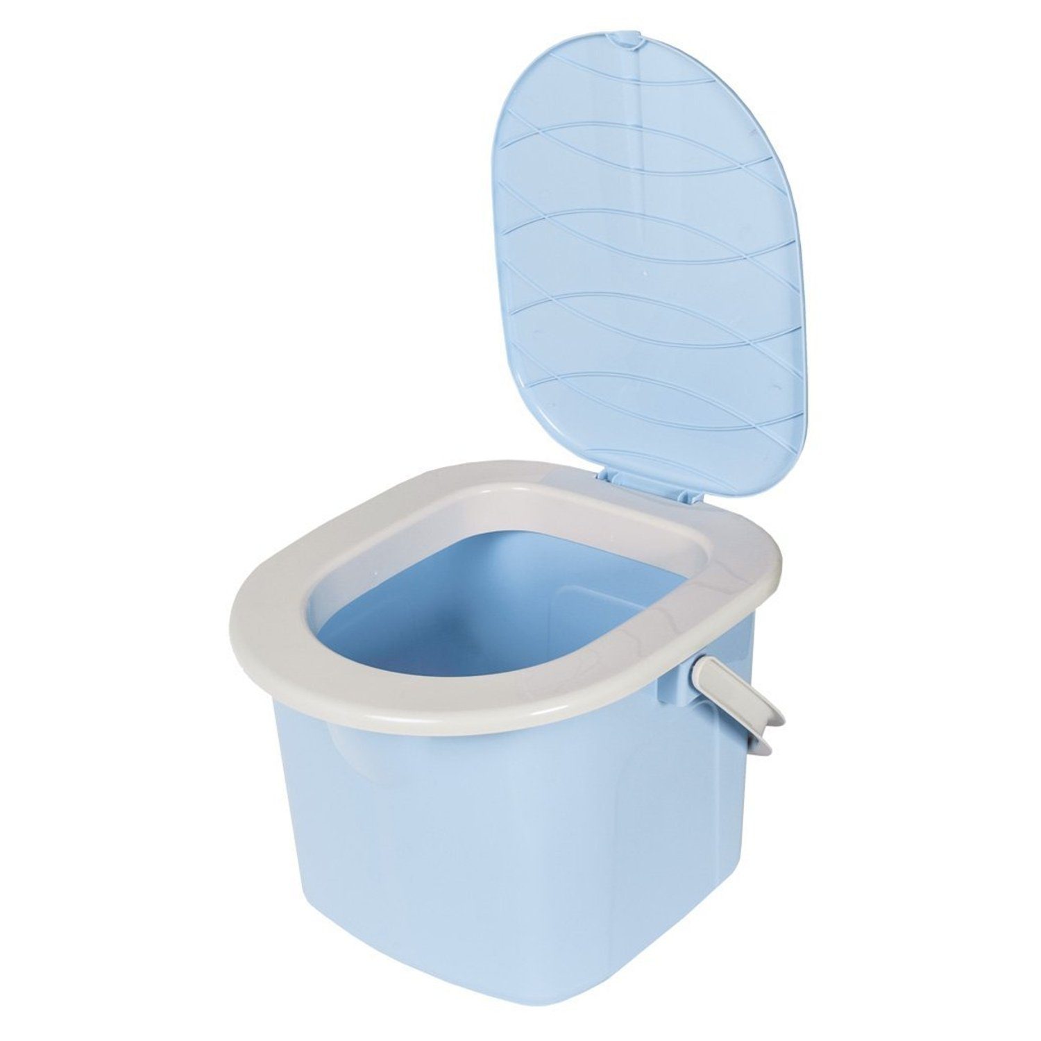 Tragbarer Toiletten sitz blau Outdoor-Reise Camping Auto klappbare