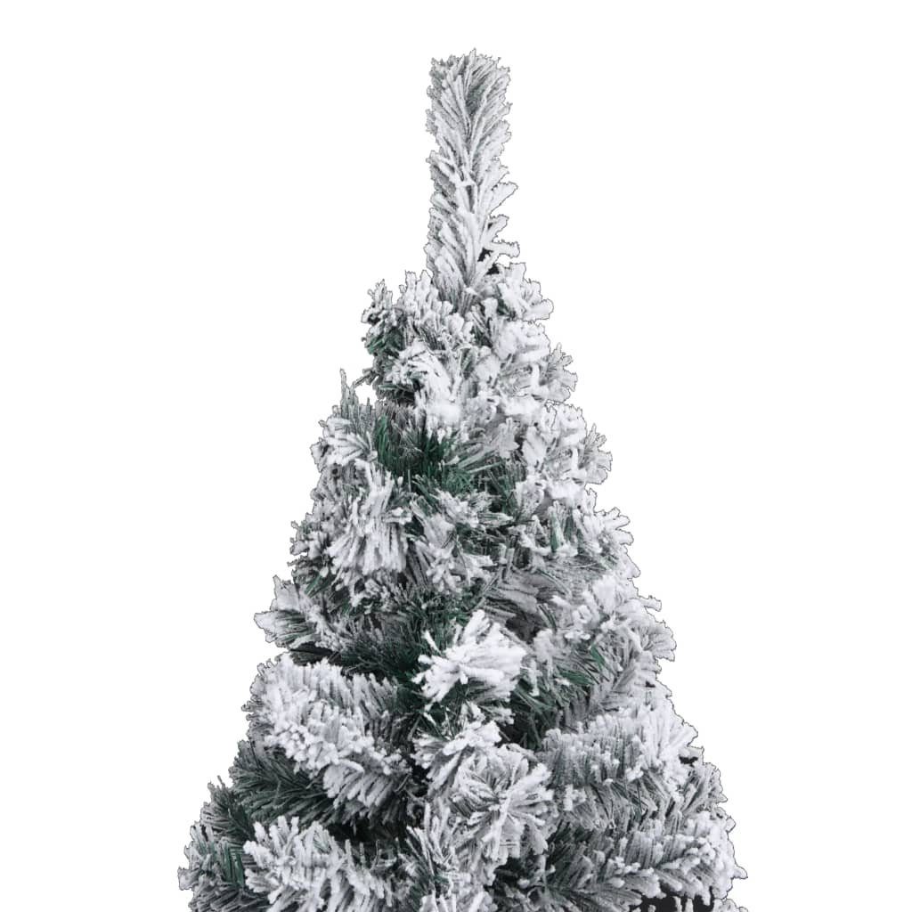 Weihnachtsbaum mit 180 Künstlicher furnicato PVC Schnee Grün cm Schlank