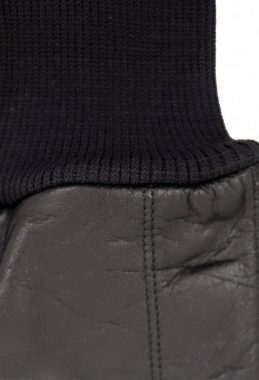 Lederjacken24 Lederhandschuhe FG006 Echtleder Lederhandschuhe Kuhleder schwarz