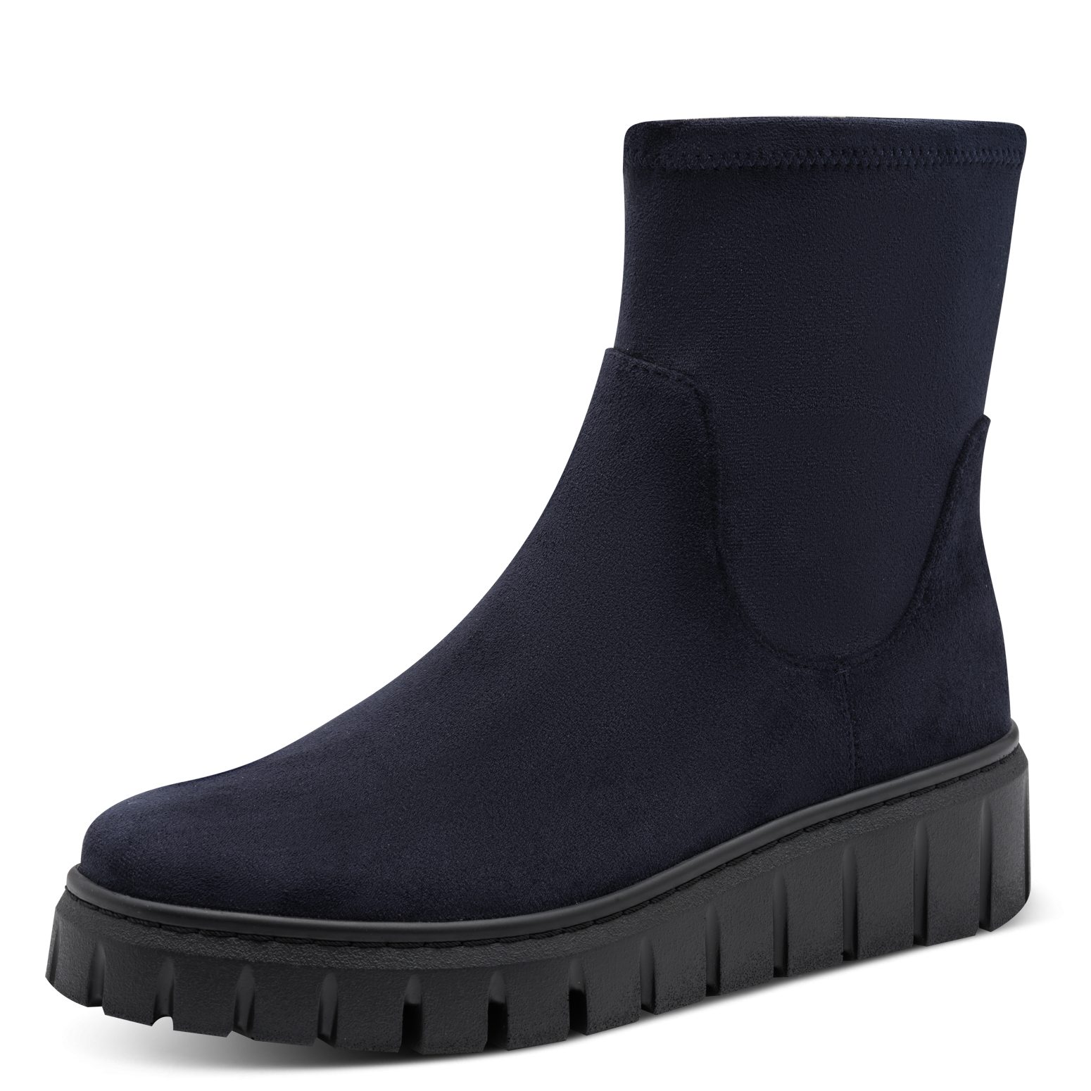 MARCO TOZZI Keilstiefelette Plateau, Boots mit elastischem Stretch-Schaft