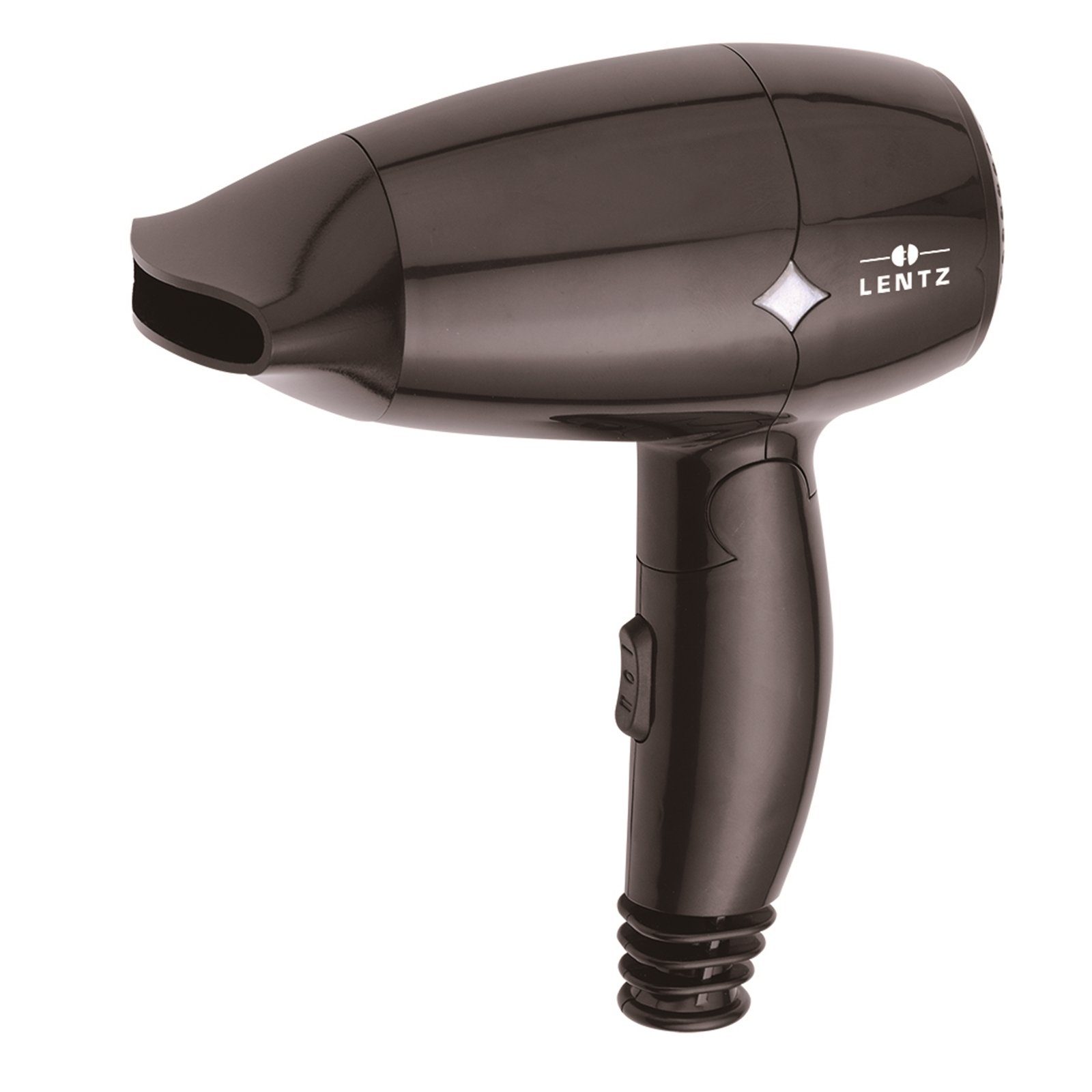 Lentz Haartrockner Reisehaartrockner Schwarz, 1 Reisehaartrockner, Reiseföhn