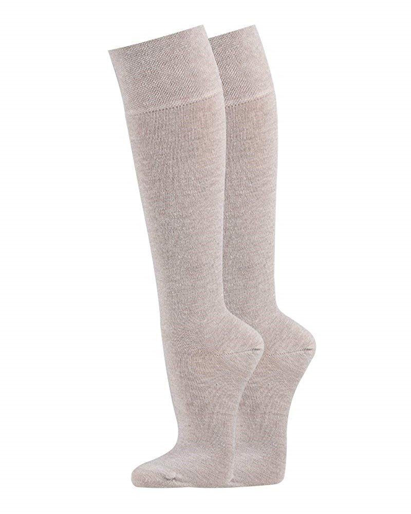 Kniestrümpfe 4 Paar Unisex Kniestrümpfe, mit Komfortbund, weiche Baumwolle