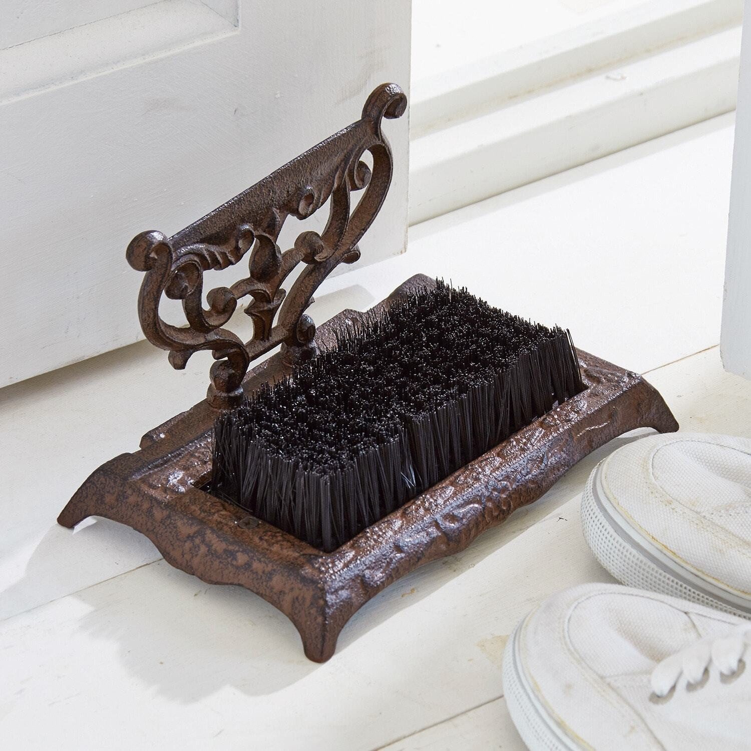 Mirabeau Gartenfigur Schuhabstreifer Broomville braun günstig online kaufen