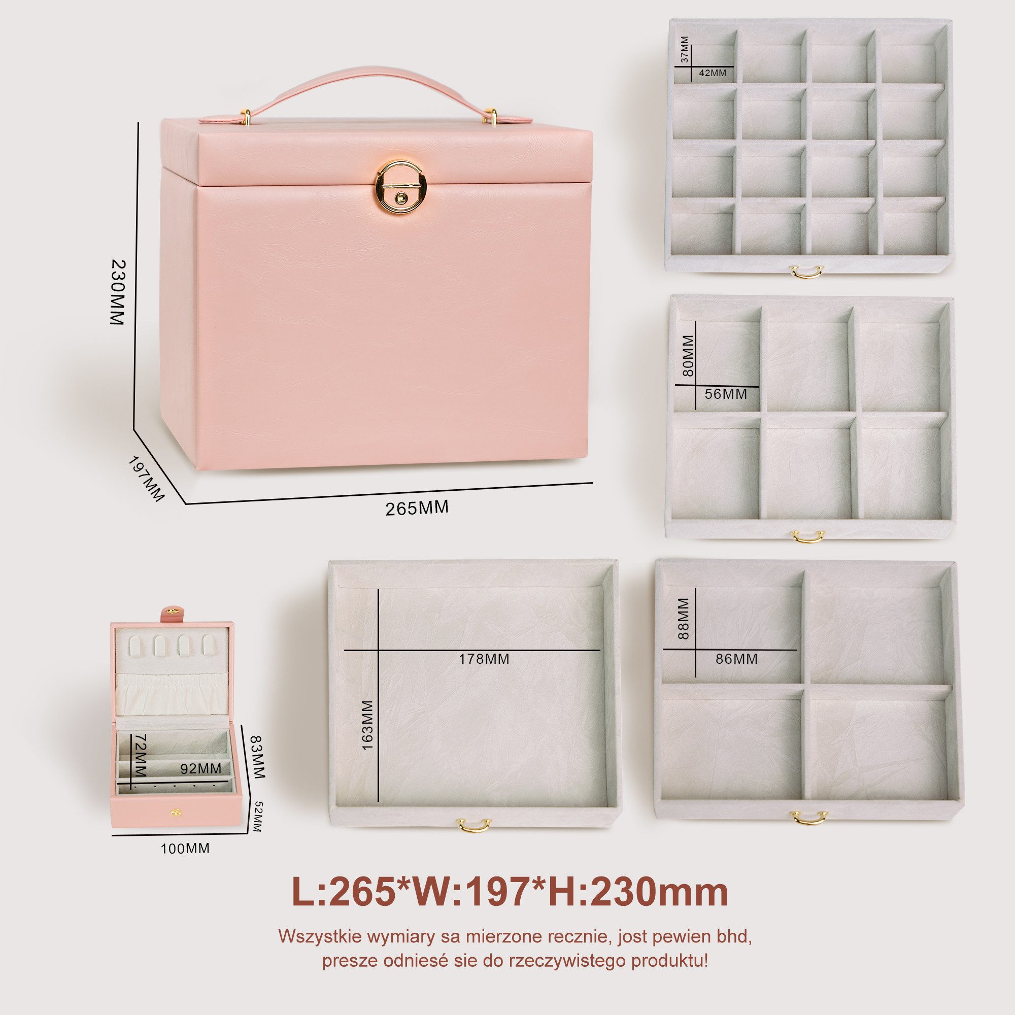 AdelDream Schmuckkasten Fünfstöckiges Schmuckkästchen. günstig online kaufen