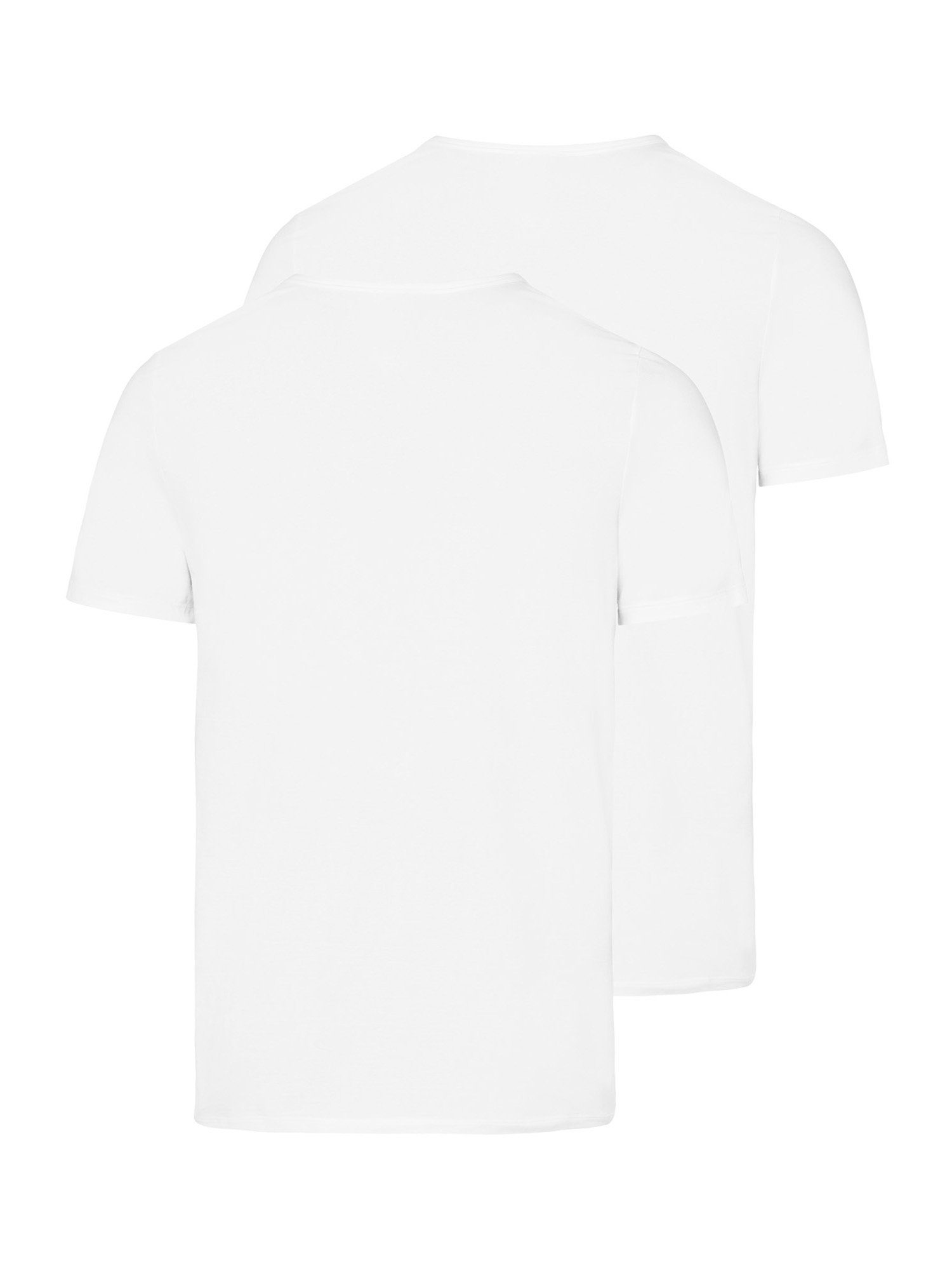 (2-tlg) white Cotton Hanro T-Shirt Essentials