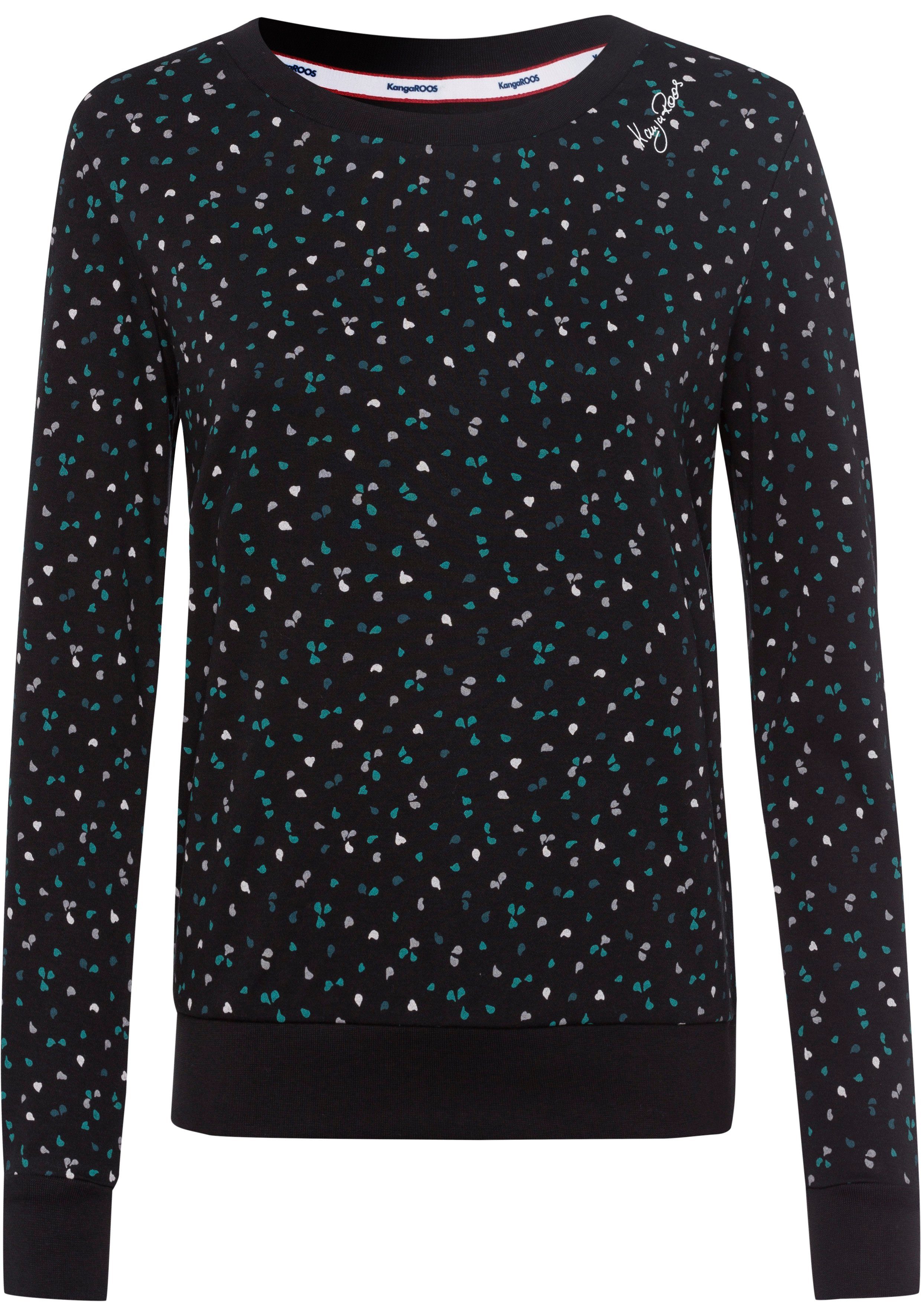 KangaROOS Sweatshirt Langarm, bedruckt, Rundhalsausschnitt, aus Interlockmaterial. Reduzierter Preis € 34,99. Unverbindliche Preisempfehlung € 49,99