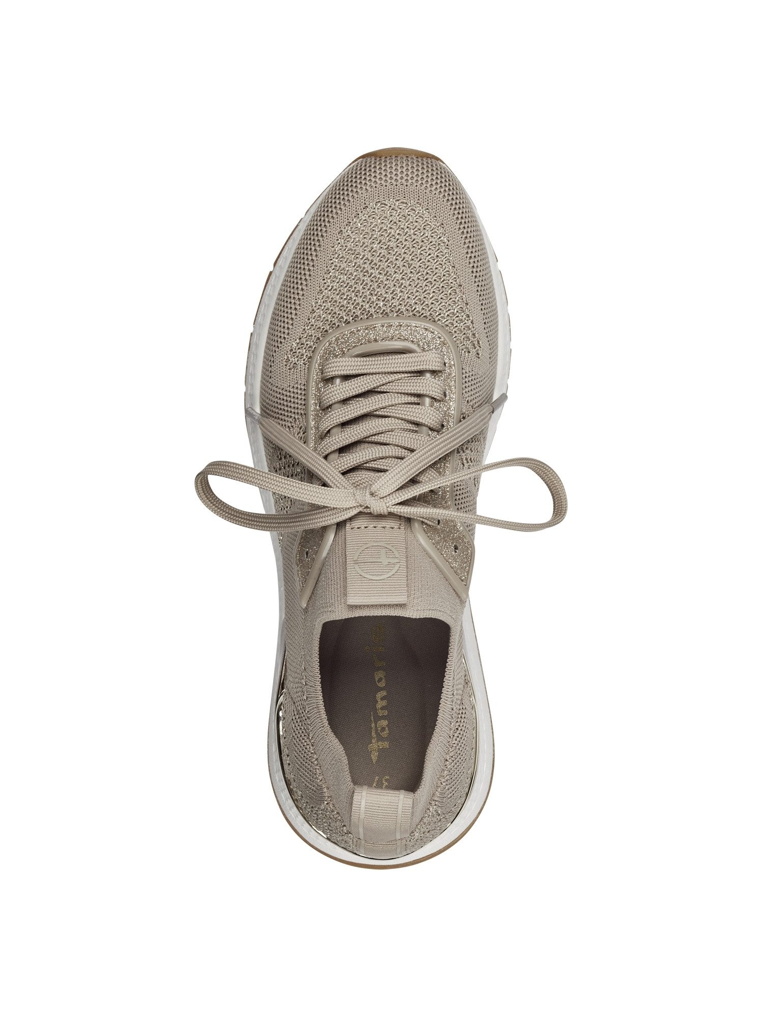 Tamaris Removable Sock mit Schnürsenkel kein Absatz Sneaker Removable Sock