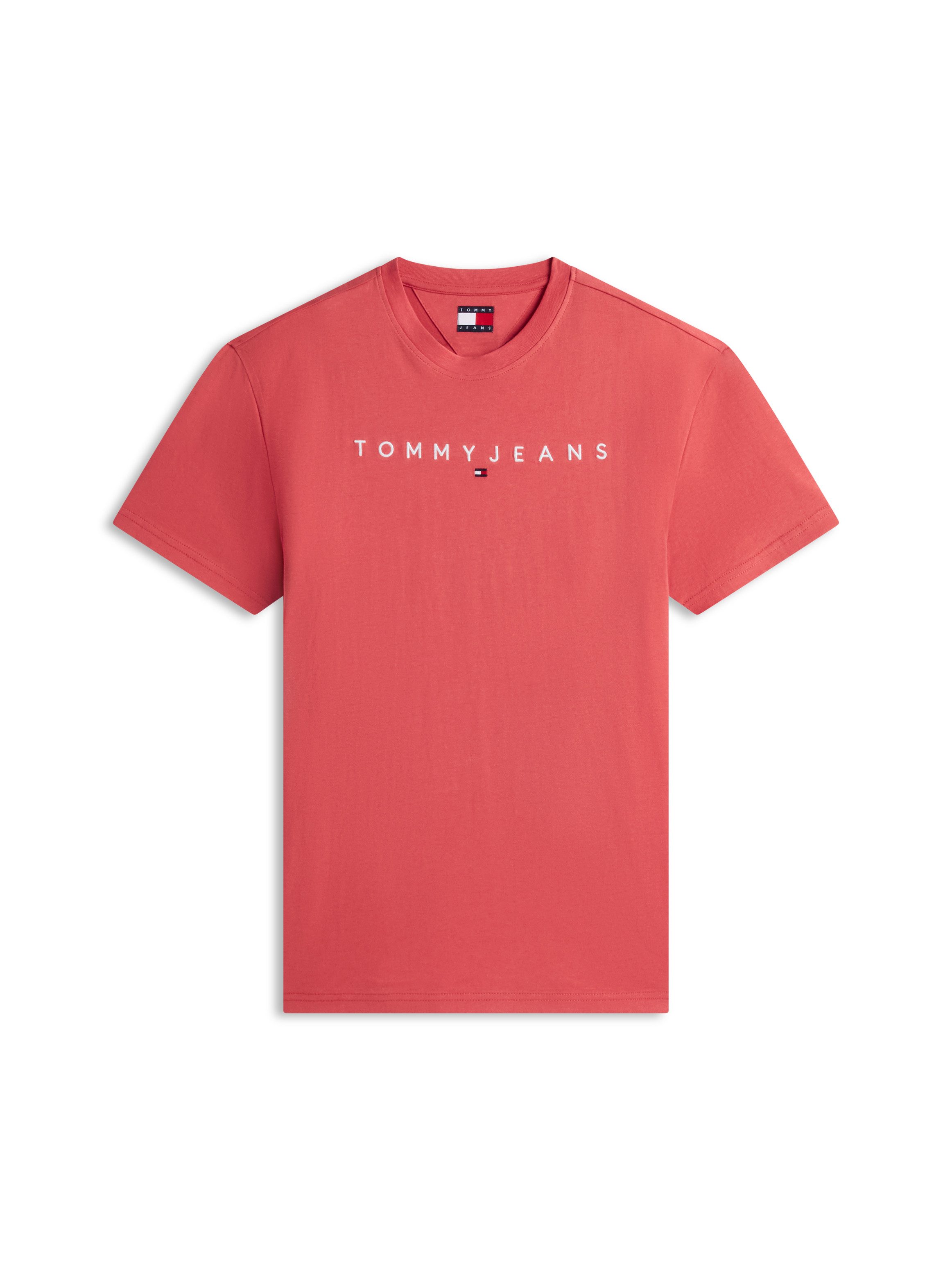 Tommy Jeans T-Shirt TJM REGULAR LINEAR LOGO EXT Rundhals, Regular Fit – Bild 5 von 5