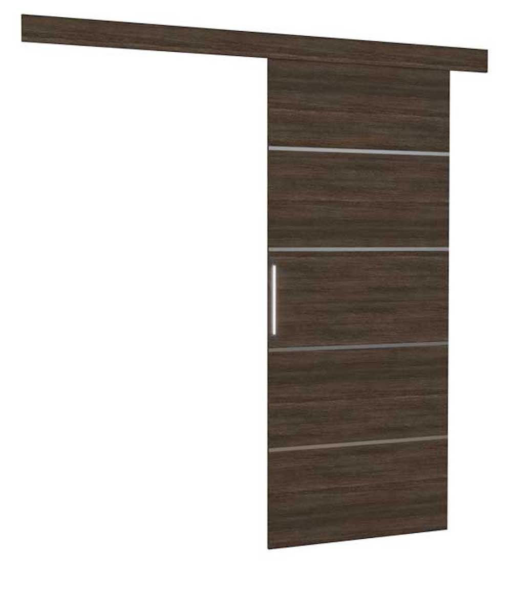 Feldmann-Wohnen Schiebetür Tony (mit Soft-Close Funktion, einfache Selbstmontage, 1-St., universelle Montage der Türen möglich (links/rechts), Ausführung wählbar inklusive Schiebetürensystem