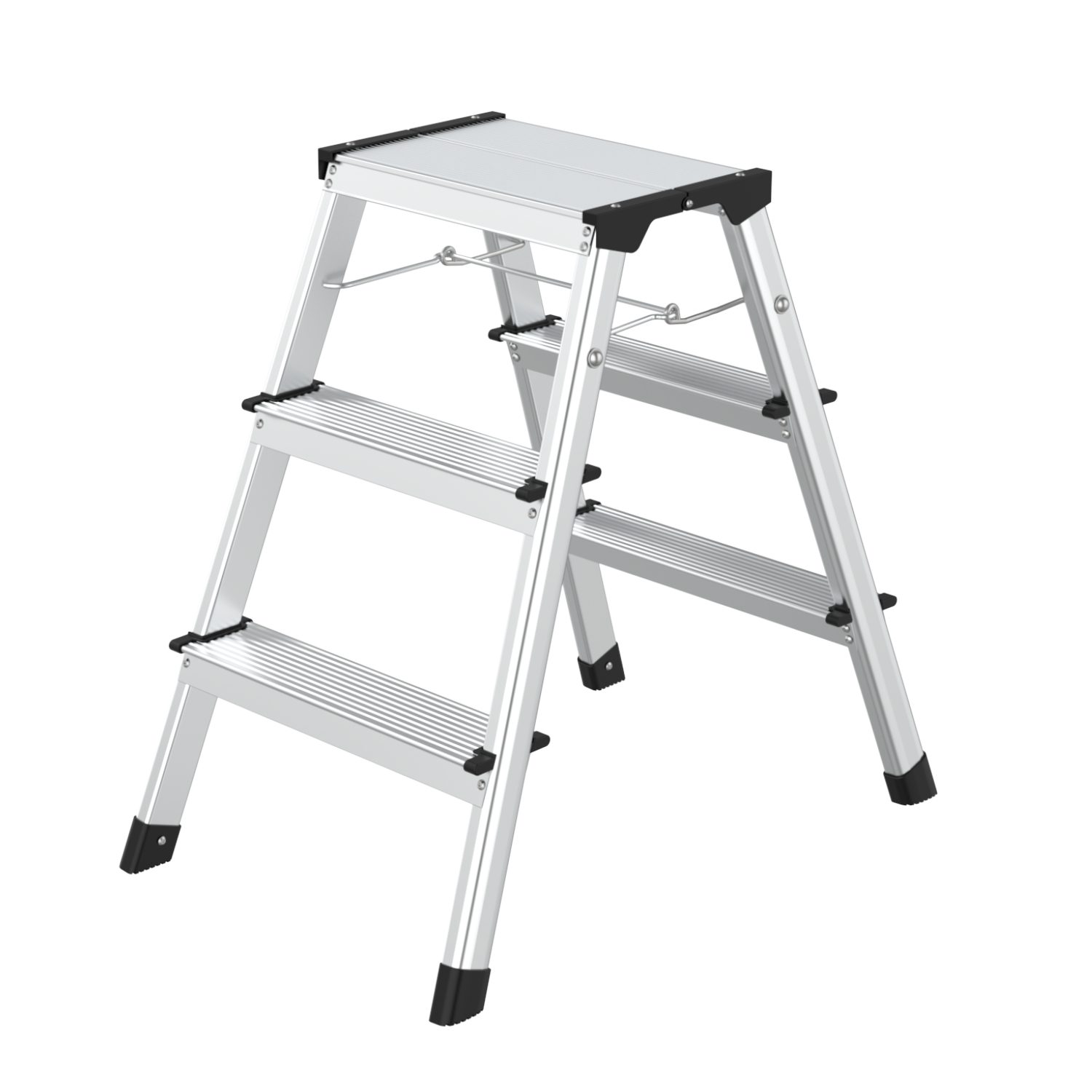 flexilife Trittleiter flexilife Aluminium Trittleiter bis 150 kg belastbar, Höhe: ca. 60 cm