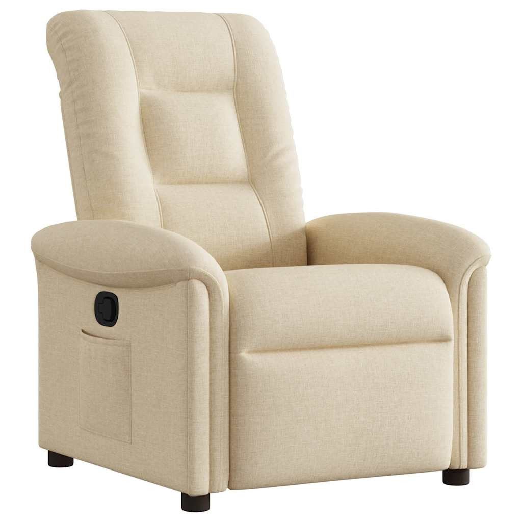 vidaXL Sessel Relaxsessel Creme Stoff (1-St) günstig online kaufen