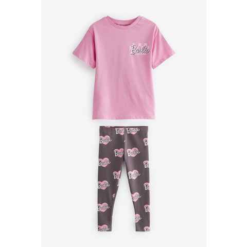 Next Shirt & Leggings Lizenziertes Barbie T-Shirt und Leggings im Set (2-tlg)