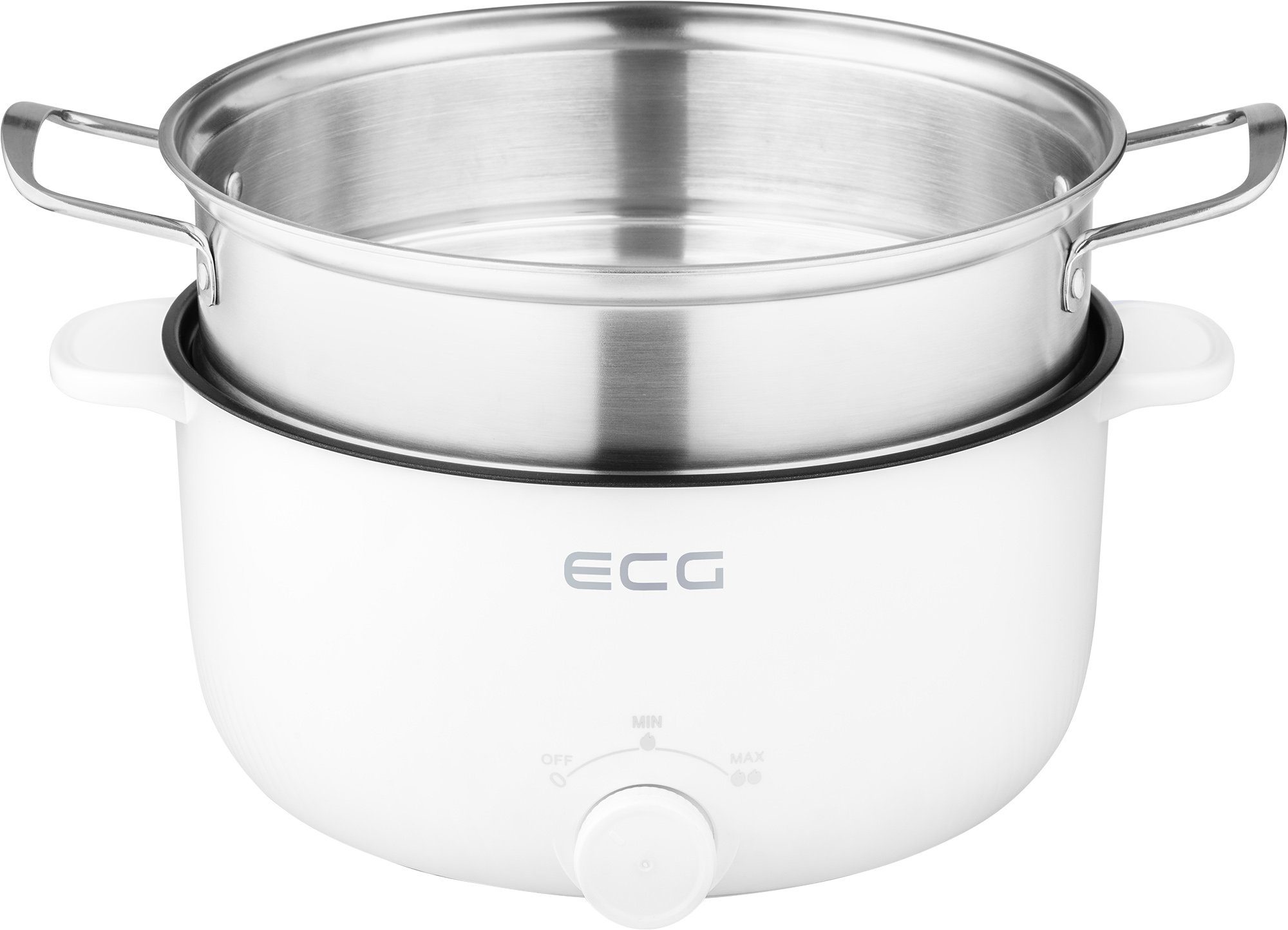 ECG Kochtopf EH 1886 Double, Edelstahl, Kunststoff, Eine neue Art zu kochen, ohne dass man einen Herd braucht