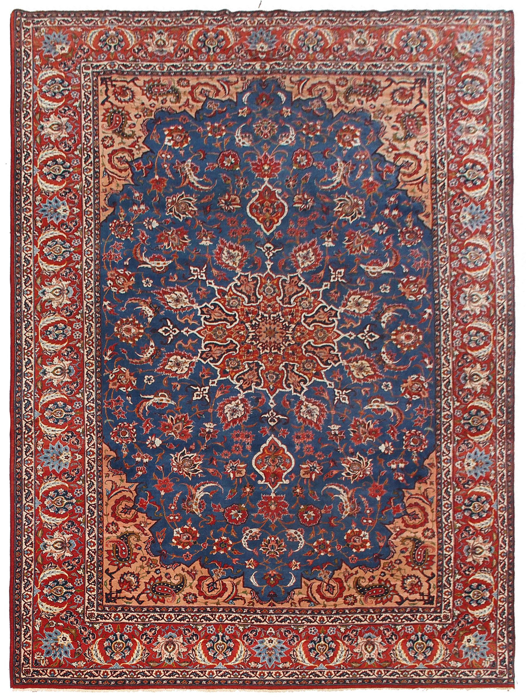 Nain Trading Orientteppich Isfahan Antik 259x351 Handgeknüpfter Orientteppich / Perserteppich, rechteckig, Höhe: 8 mm