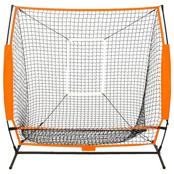 vidaXL Fußballtor Multisport-Übungsnetz Baseball Schwarz 174x76x158,5 cm