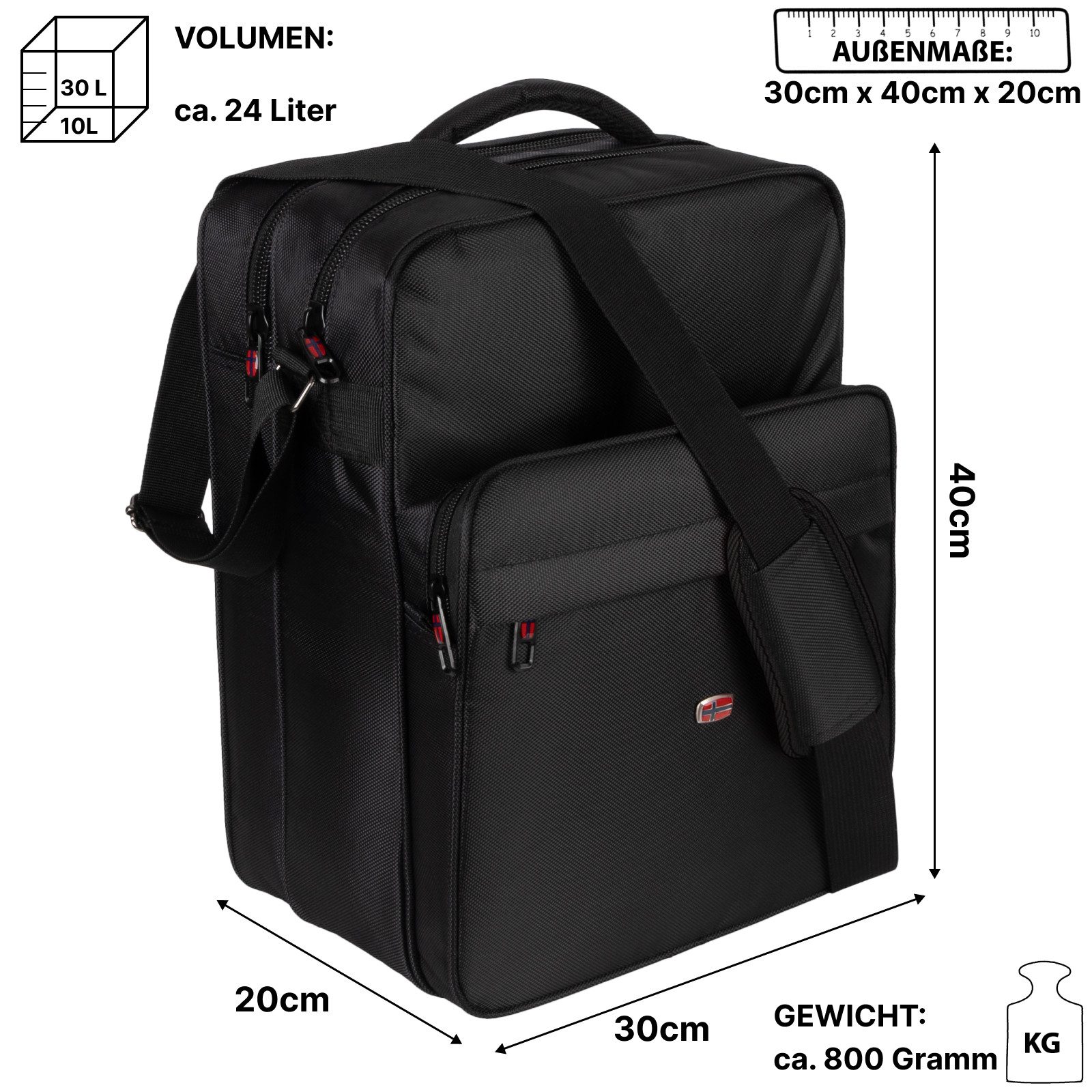 EAAKIE Umhängetasche Arbeitstasche Umhängetasche Messenger Flugbegleiter He günstig online kaufen