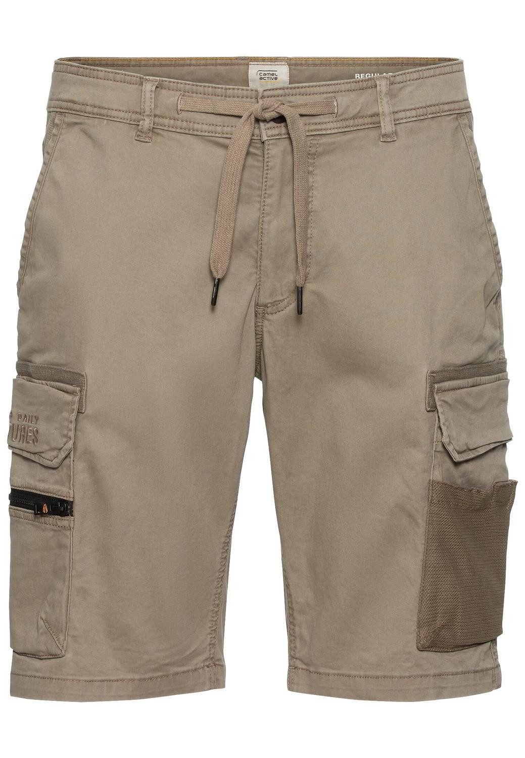 camel active Stoffhose Shorts Cargo, Wood