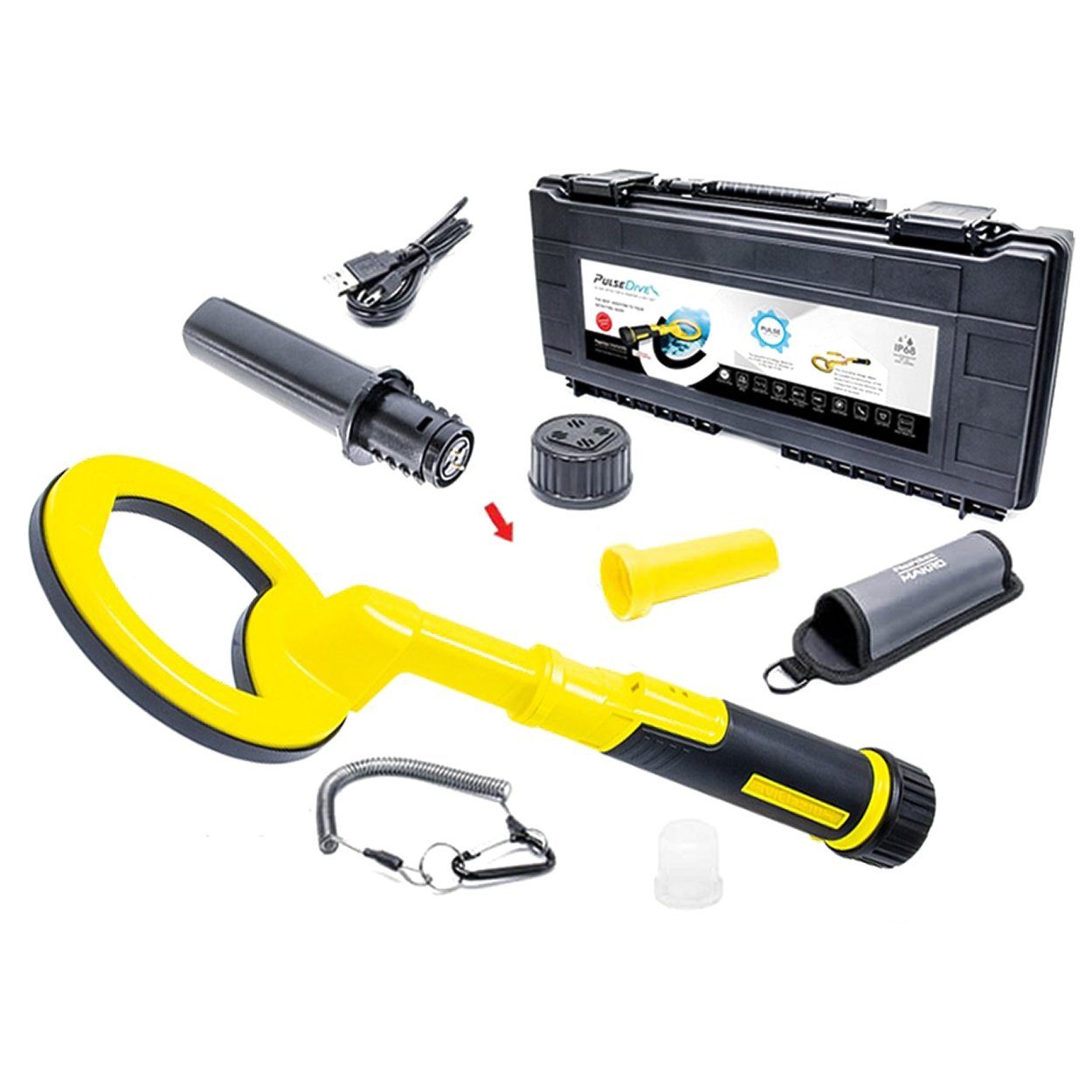 Metalldetektor Makro PulseDive Gelb