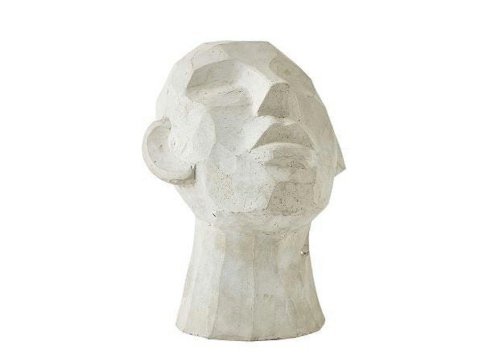 Villa Collection Denmark Dekofigur Kopfform Grau, 18 x 16cm, aus Zement