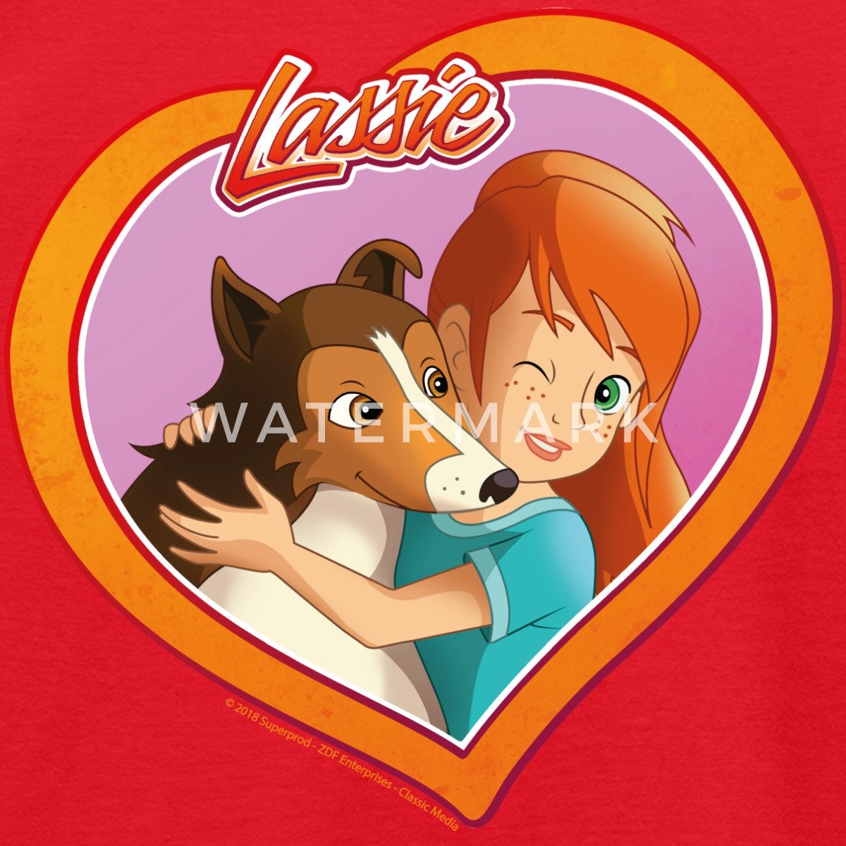 Spreadshirt T-Shirt Lassie Ein Herz Und Eine Seele Kinder T-Shirt (1-tlg)