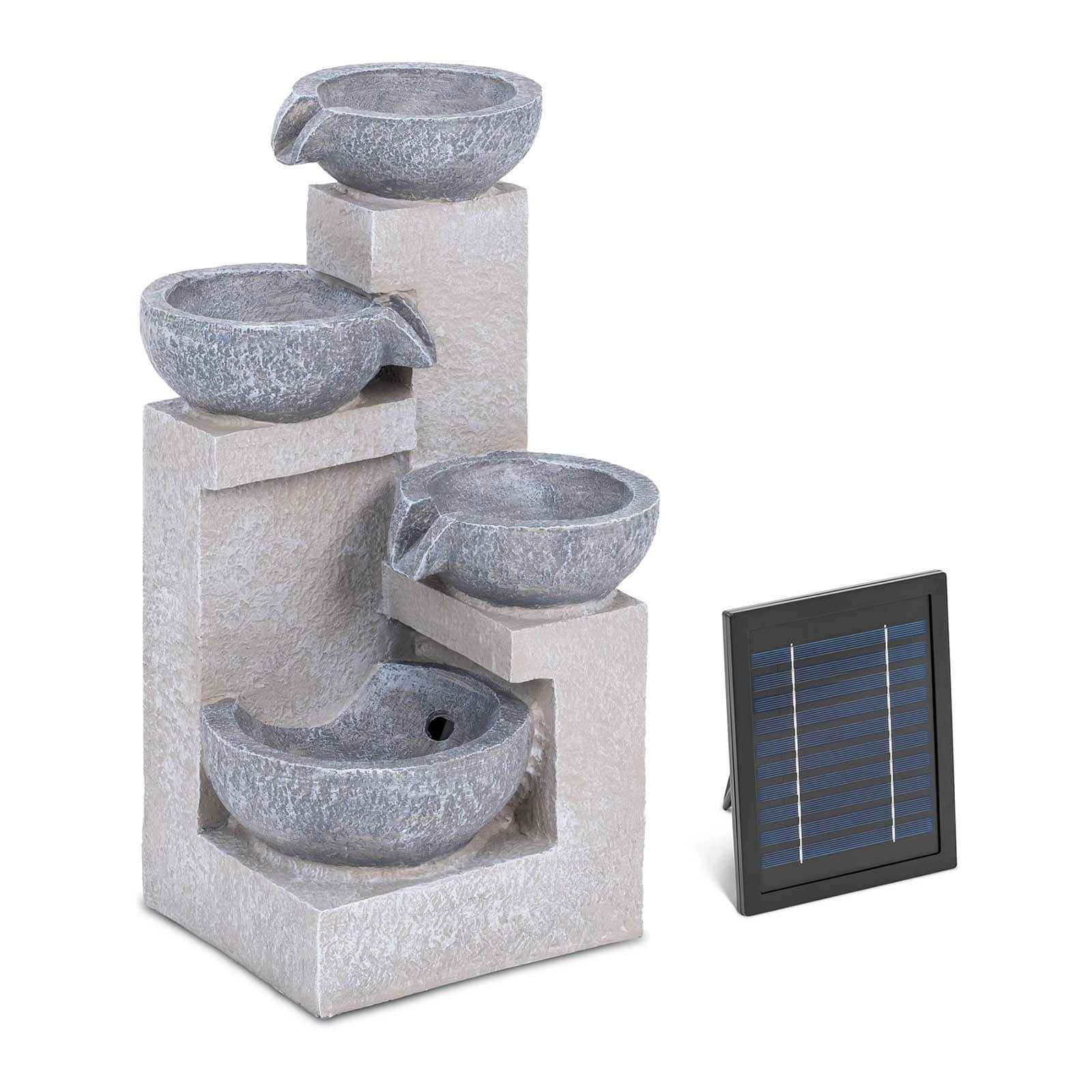 Hillvert Gartenbrunnen Solar Gartenbrunnen Solarbrunnen Zierbrunnen
