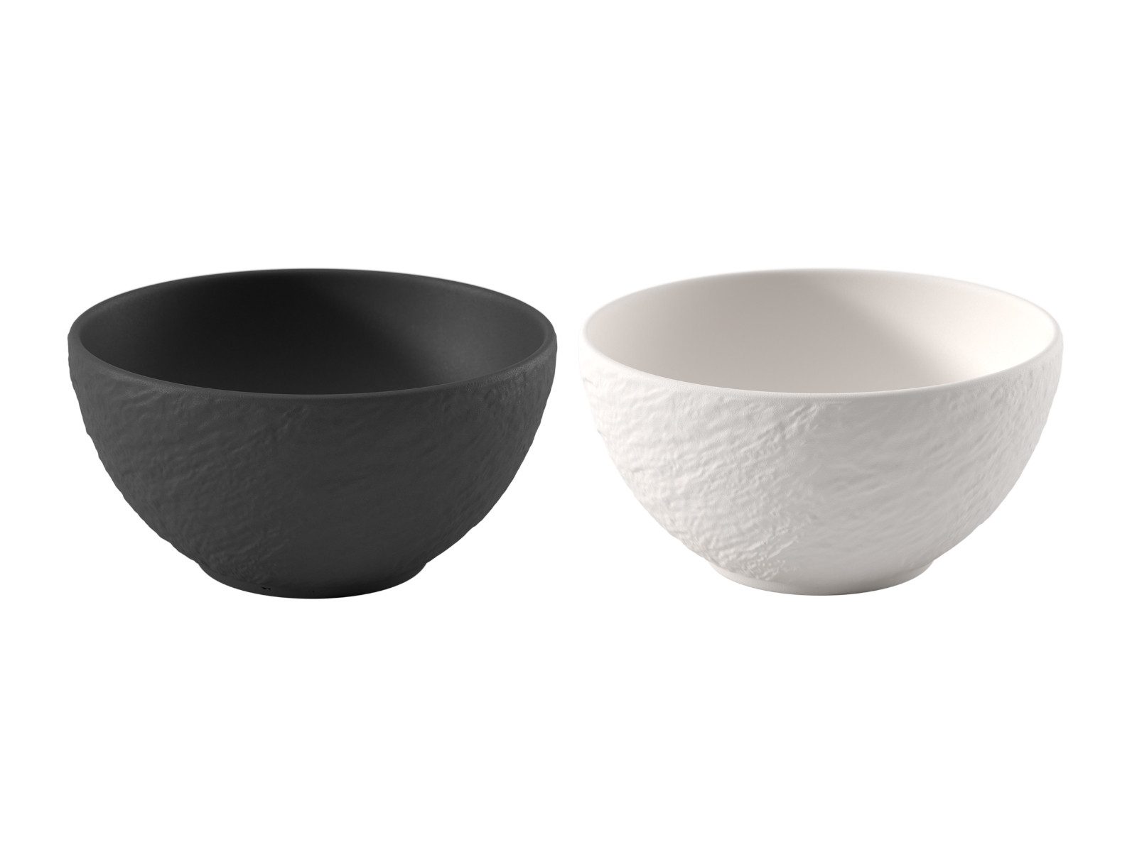 Villeroy & Boch Müslischale Manufacture Rock - Mickey Mouse Müslischale 2erSet, Premium Porcelain, (Geschirrsets)