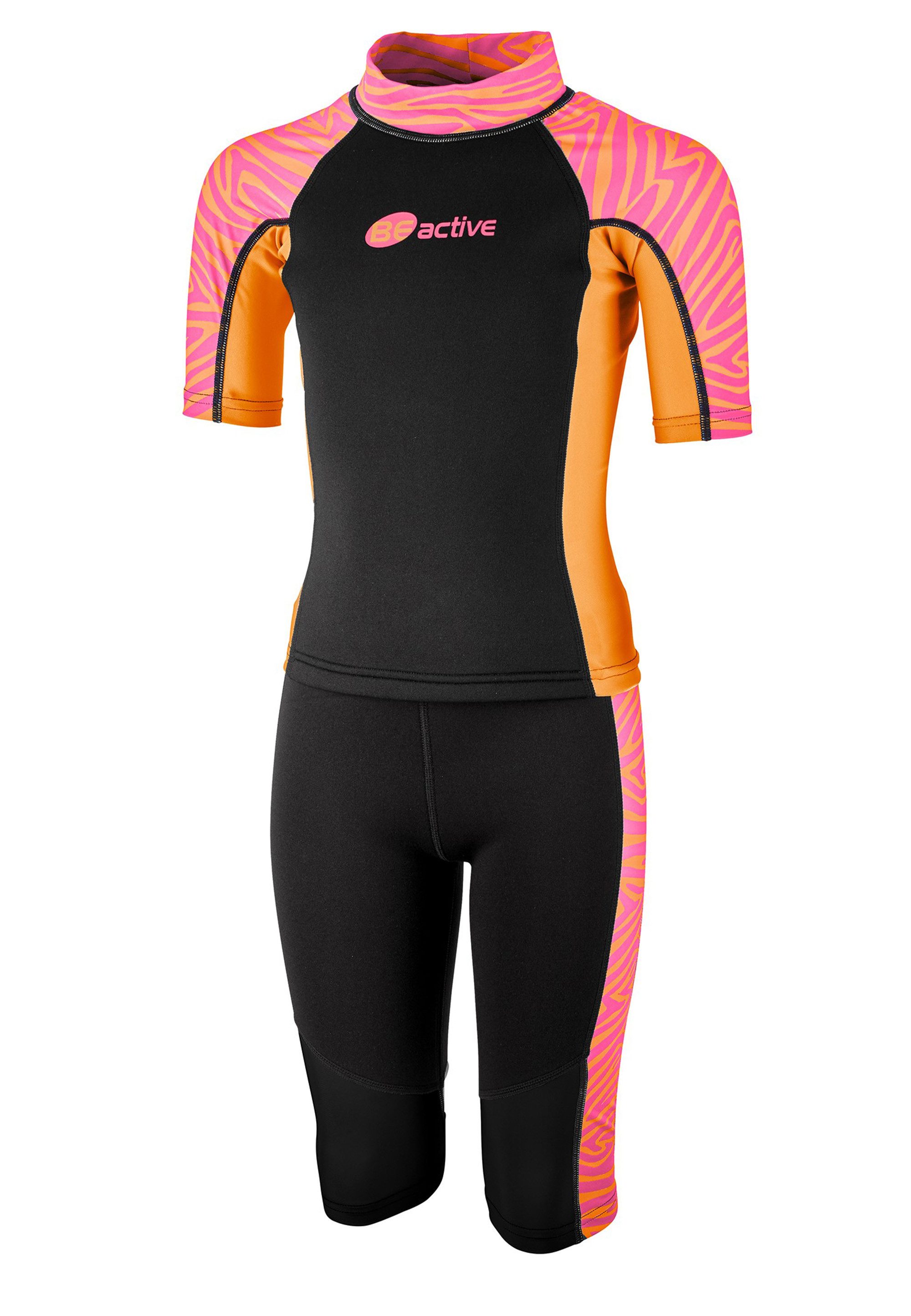 Beco Beermann Neoprenanzug BEactive Neopren Twins "Zebra Vibes" (2-tlg), Neopren-Set für Kids mit Zebra-Style und UV-Schutz – Bild 2 von 5