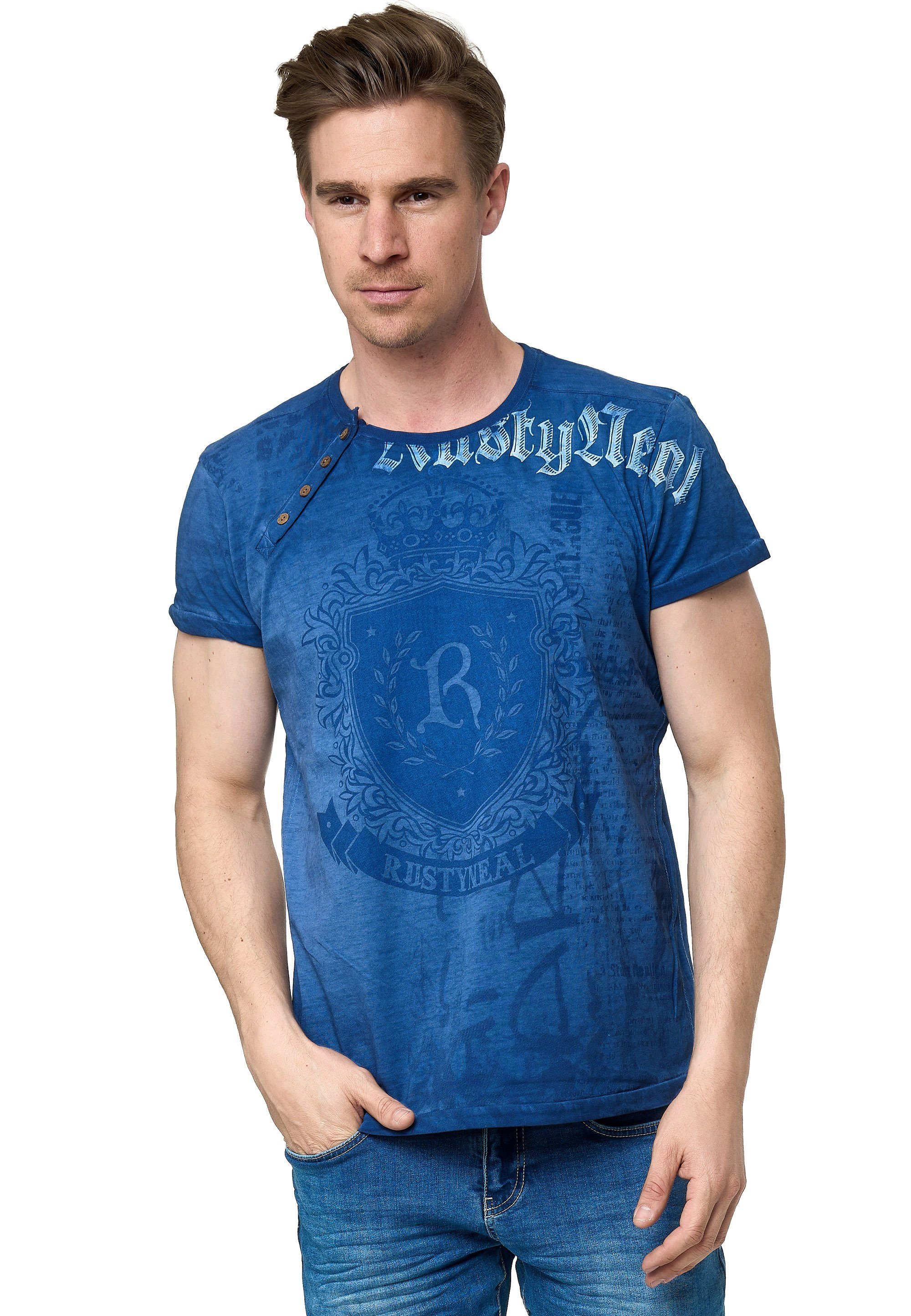 Rusty Neal T-Shirt mit Print extravagantem