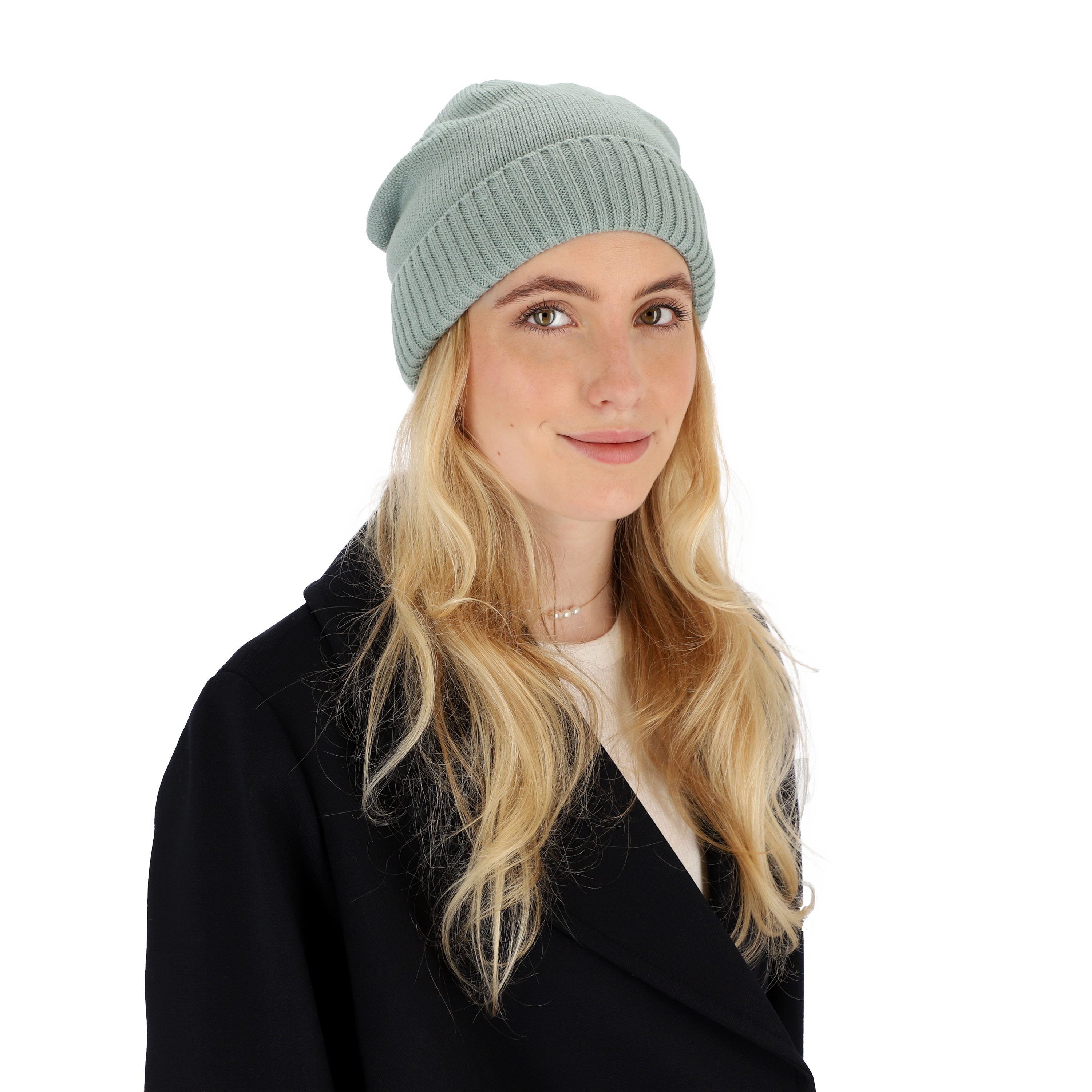 halsüberkopf Accessoires Strickmütze Glatt gestrickt mit günstig online kaufen