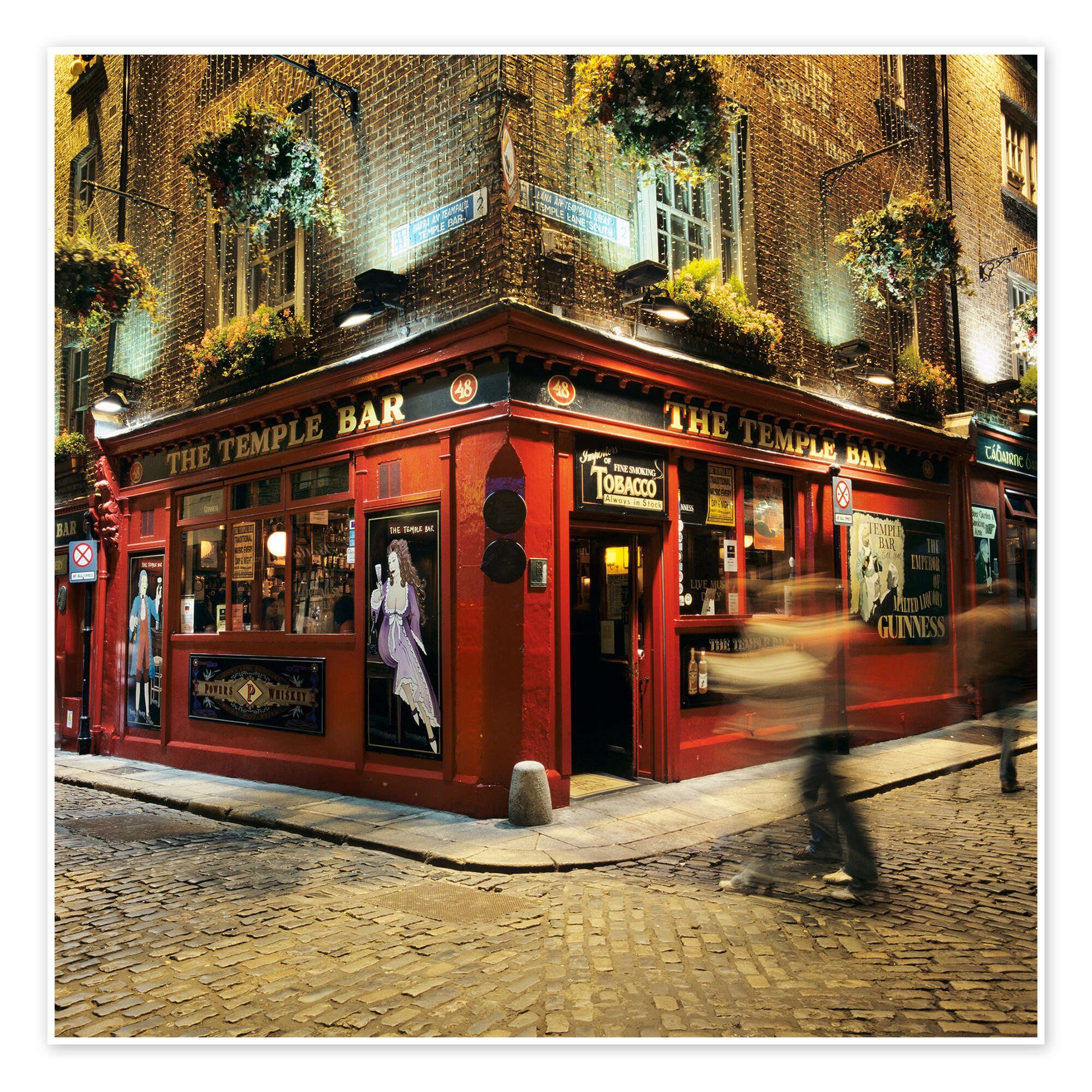 Posterlounge Wandbild Temple Bar Pub, Dublin, Stuart Black, erhältlich als Poster, Leinwandbild, Wandsticker oder Acrylglasbild